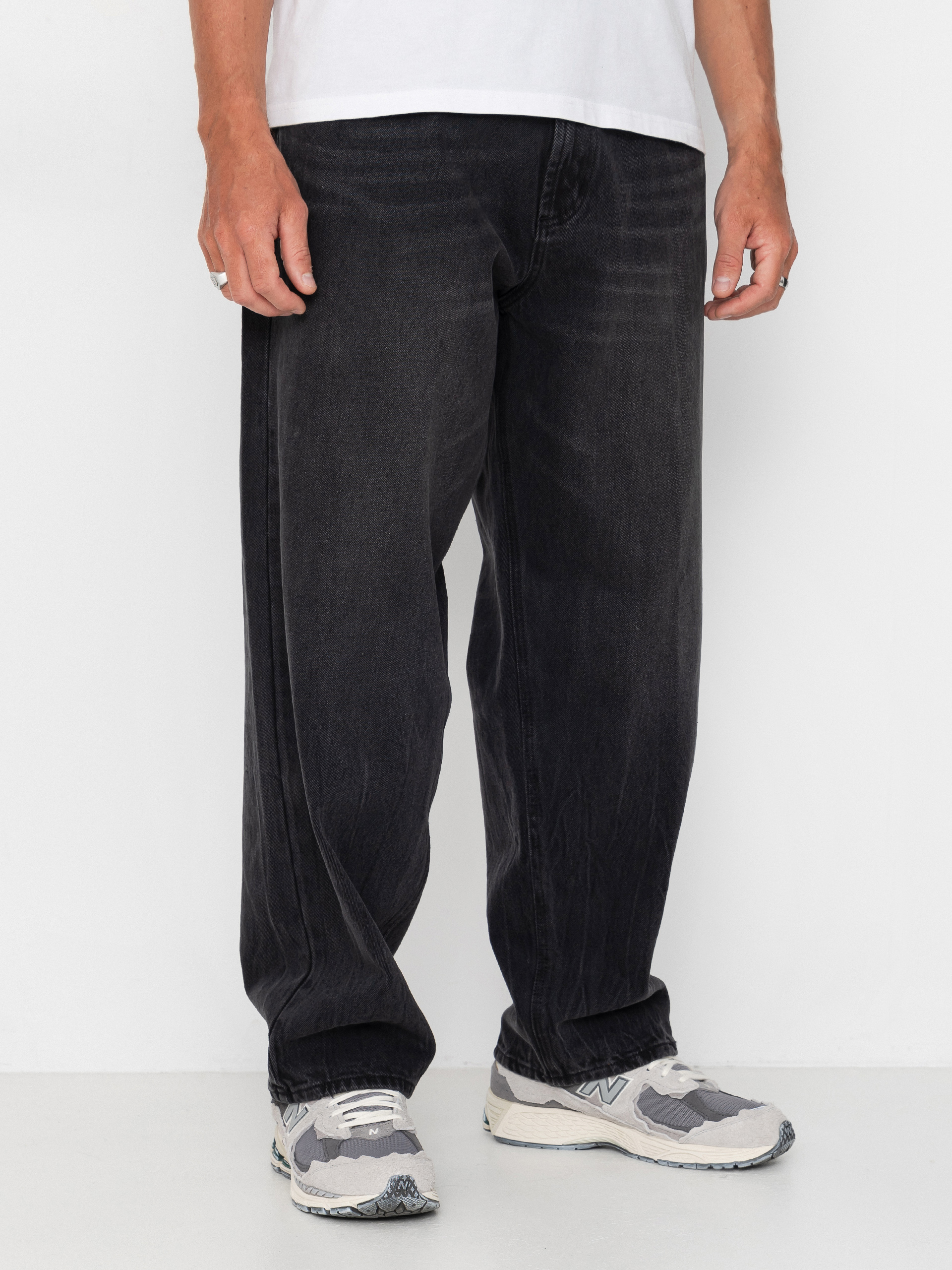 Штани OBEY Bigwig Baggy Denim (heavy vintage black)