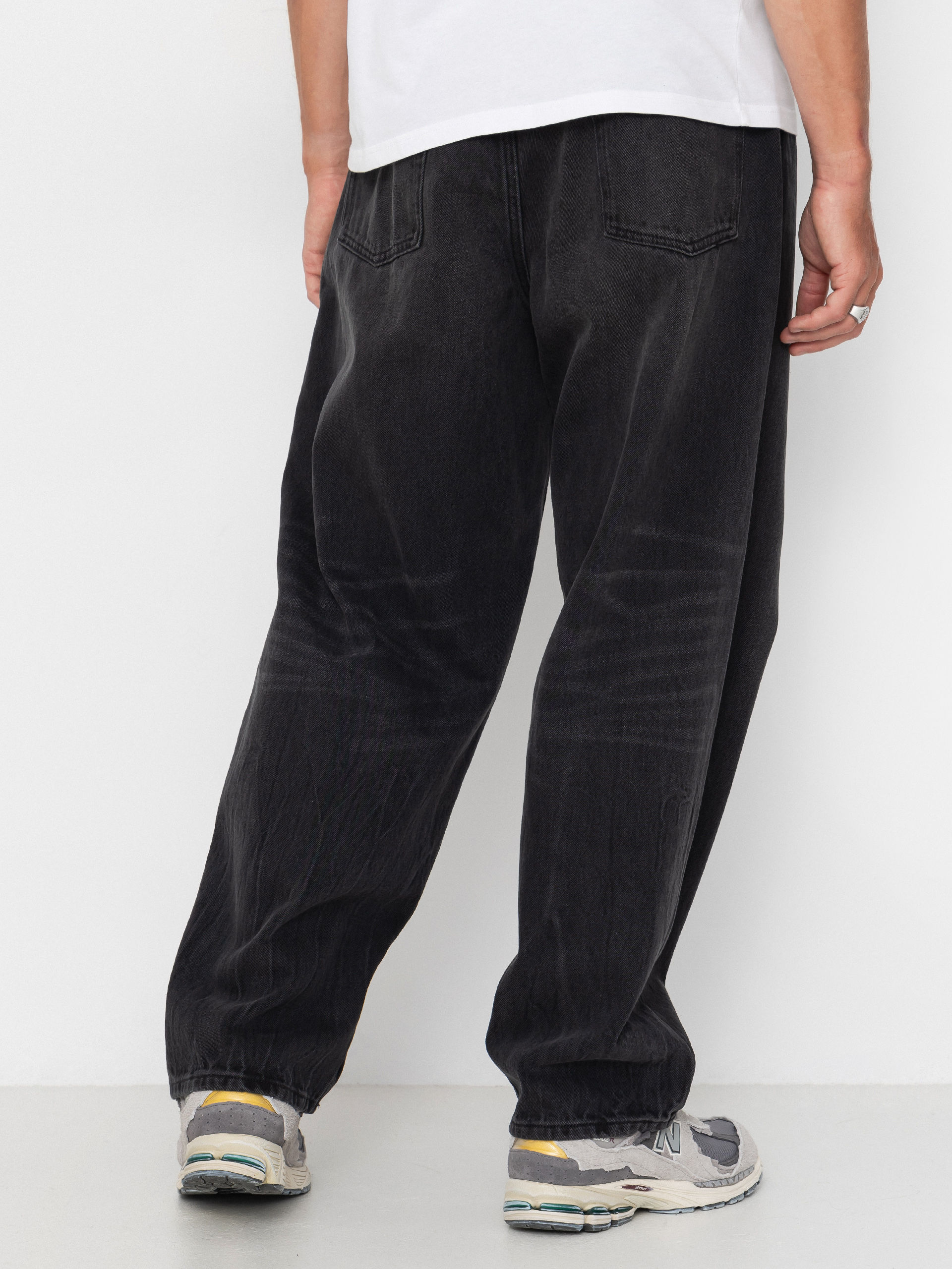 Штани OBEY Bigwig Baggy Denim (heavy vintage black)