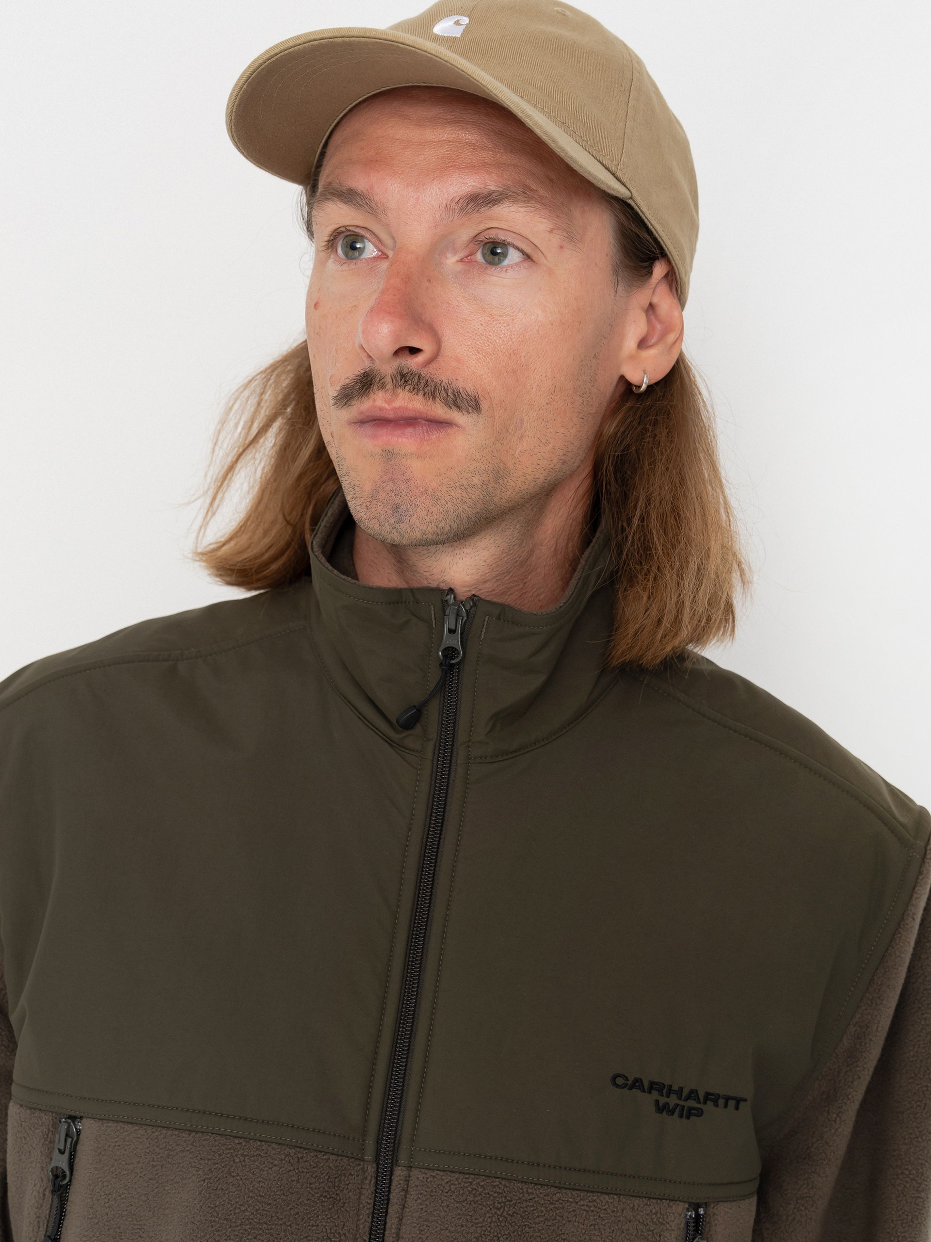 Чоловічий Флісовий светр Carhartt WIP Edmore (cypress/black)
