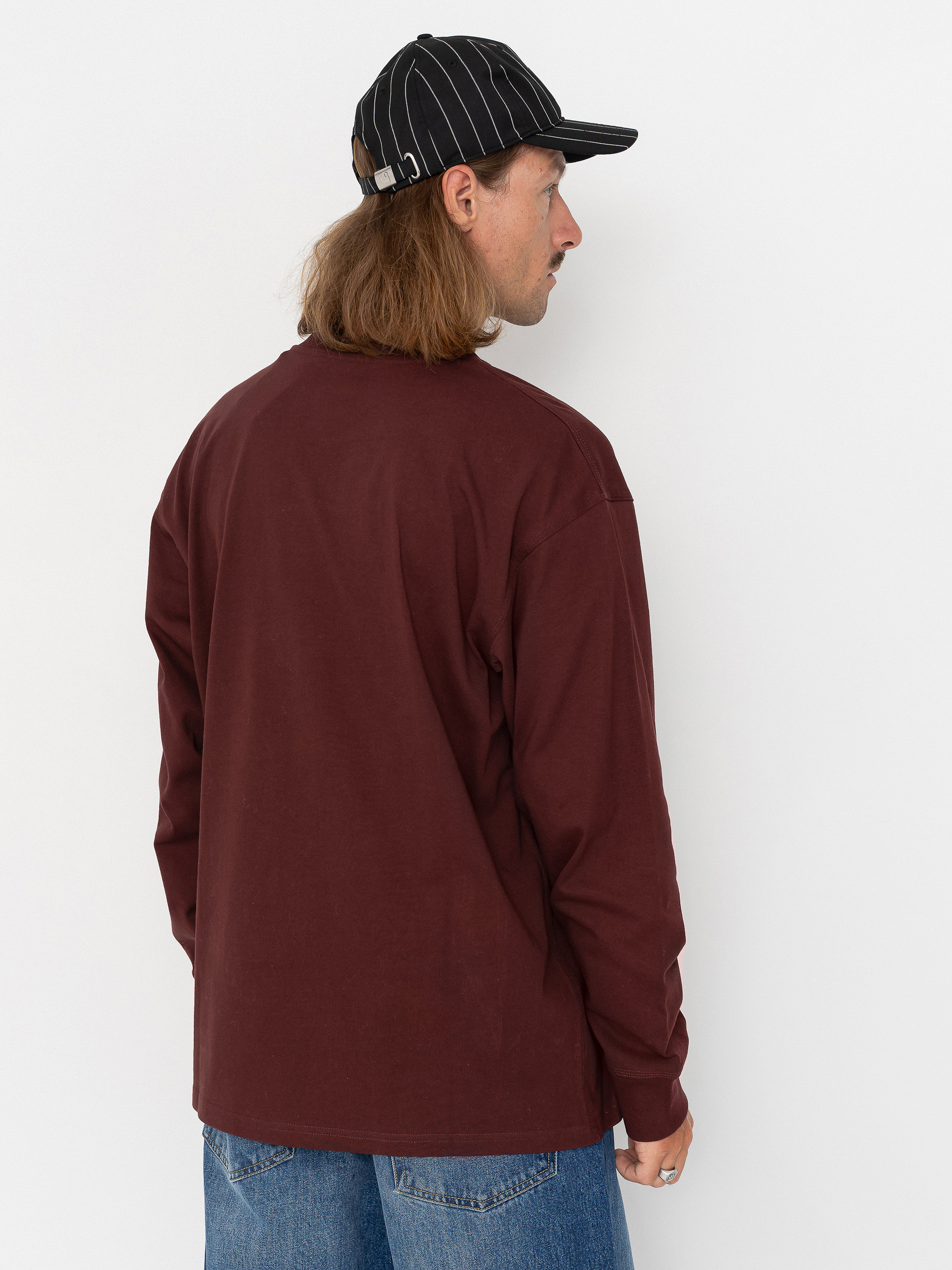 Лонгслів Carhartt WIP American Script (amarone)