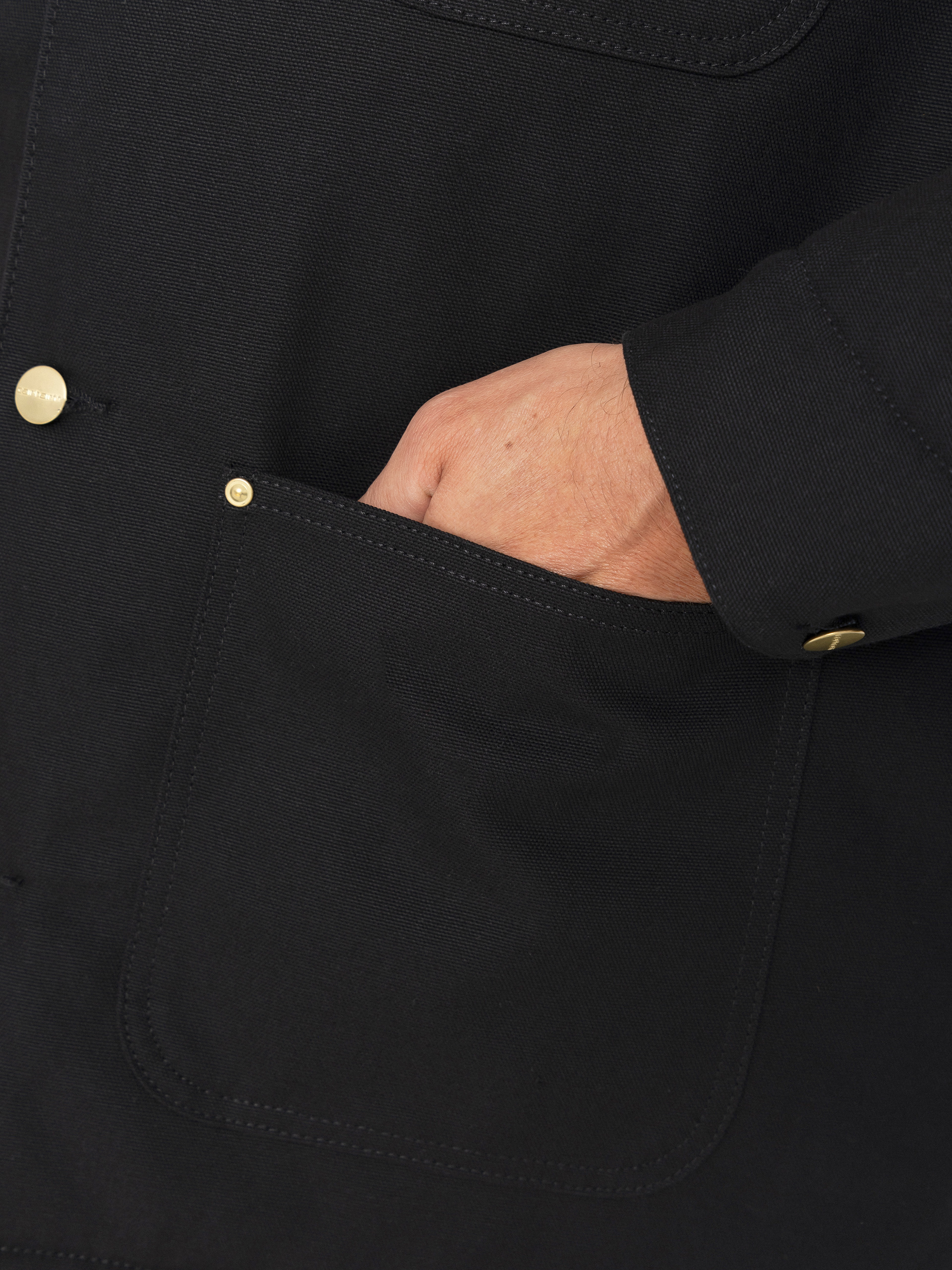 Куртка Carhartt WIP OG Chore Coat (black/black/rigid)