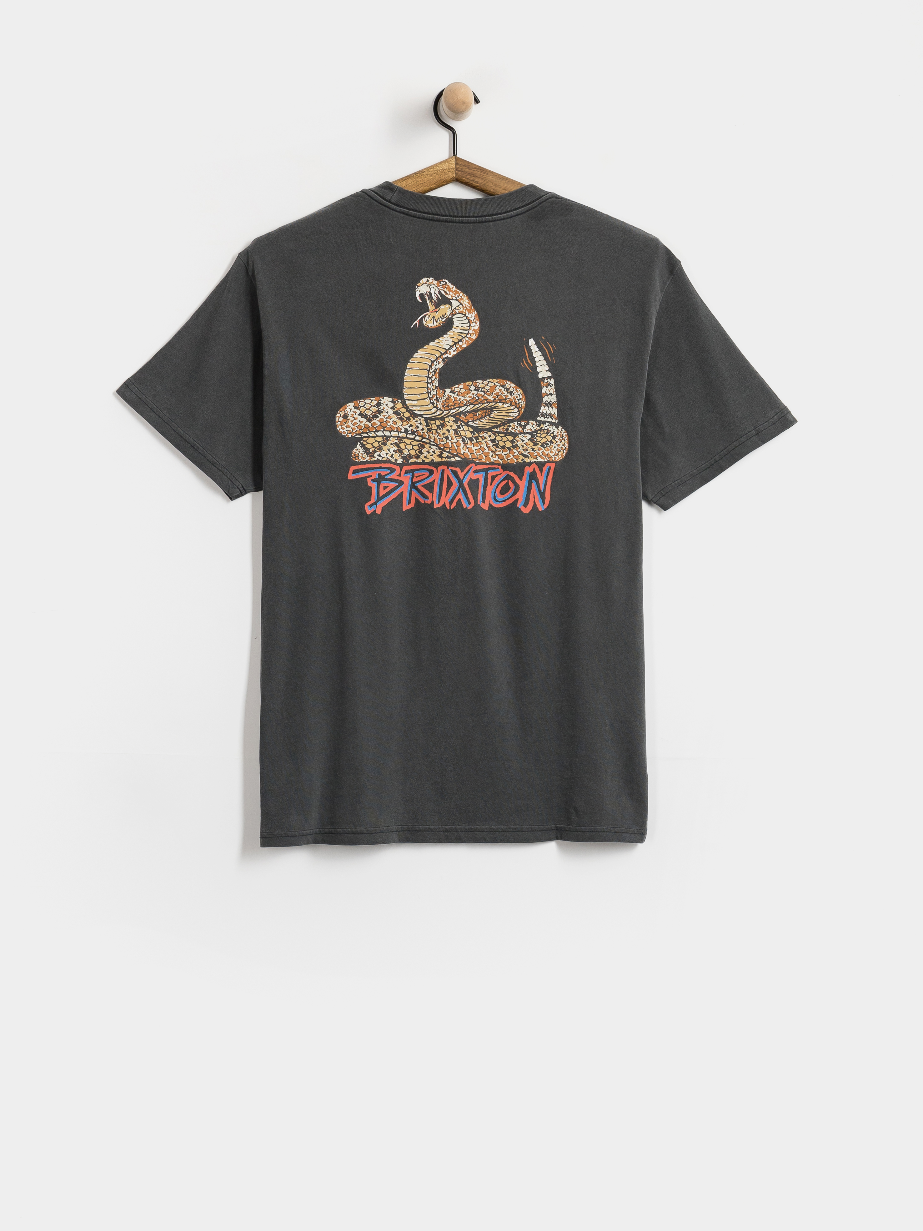 Футболка Brixton Rockton Stnd (black worn wash)
