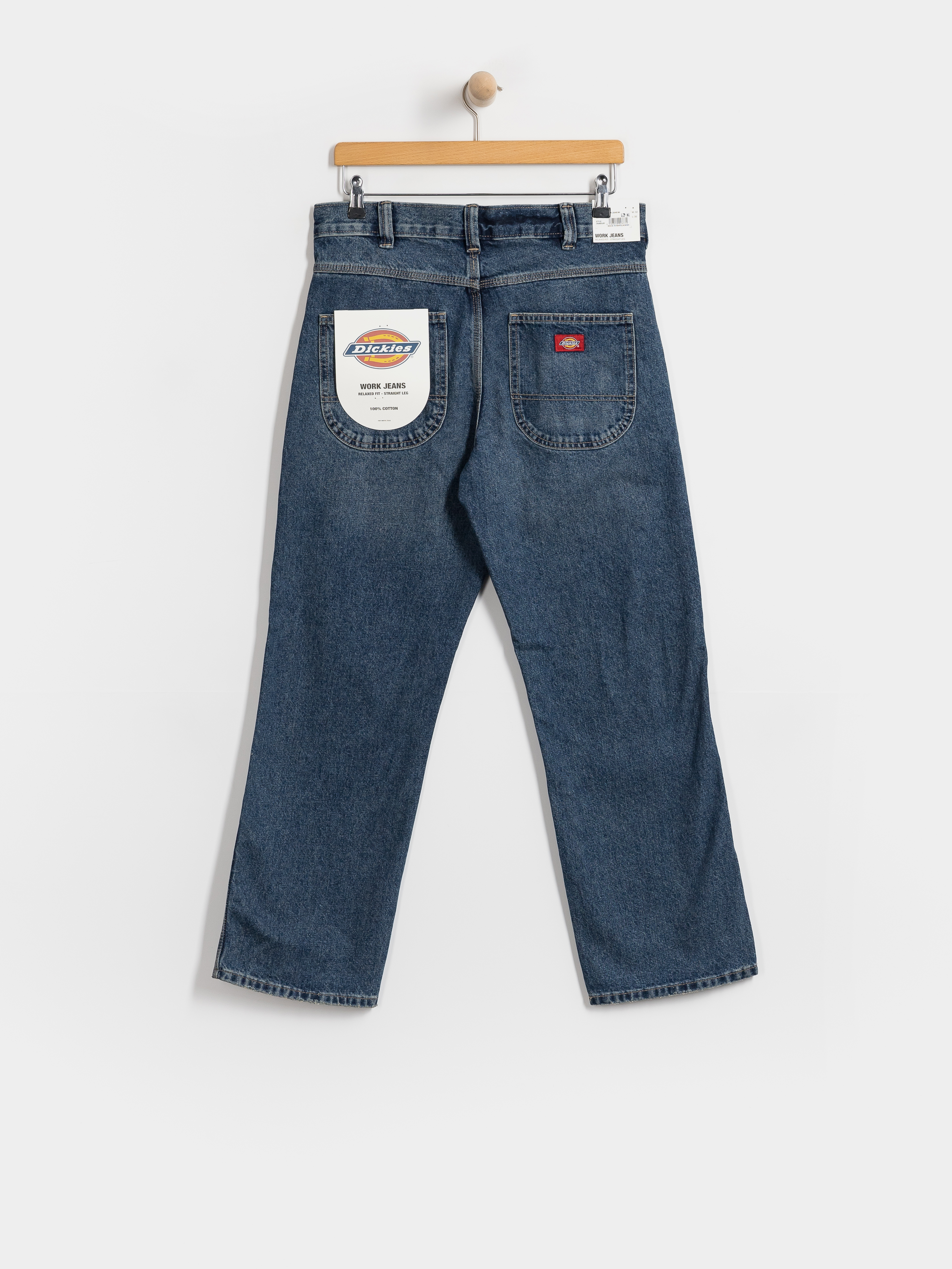 Штани Dickies 954 Relaxed Straight Work (mid blue fade wash)