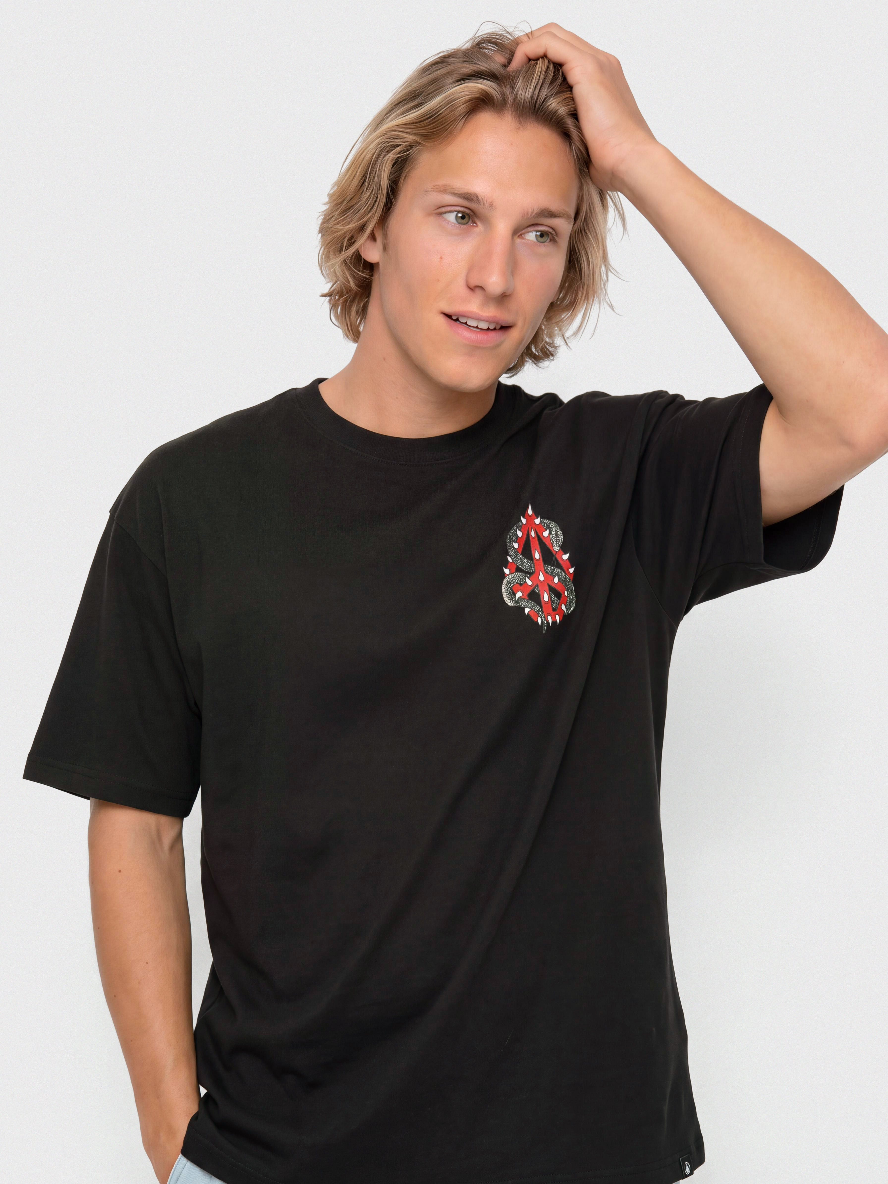 Футболка Volcom Snake Peace Lse (black)