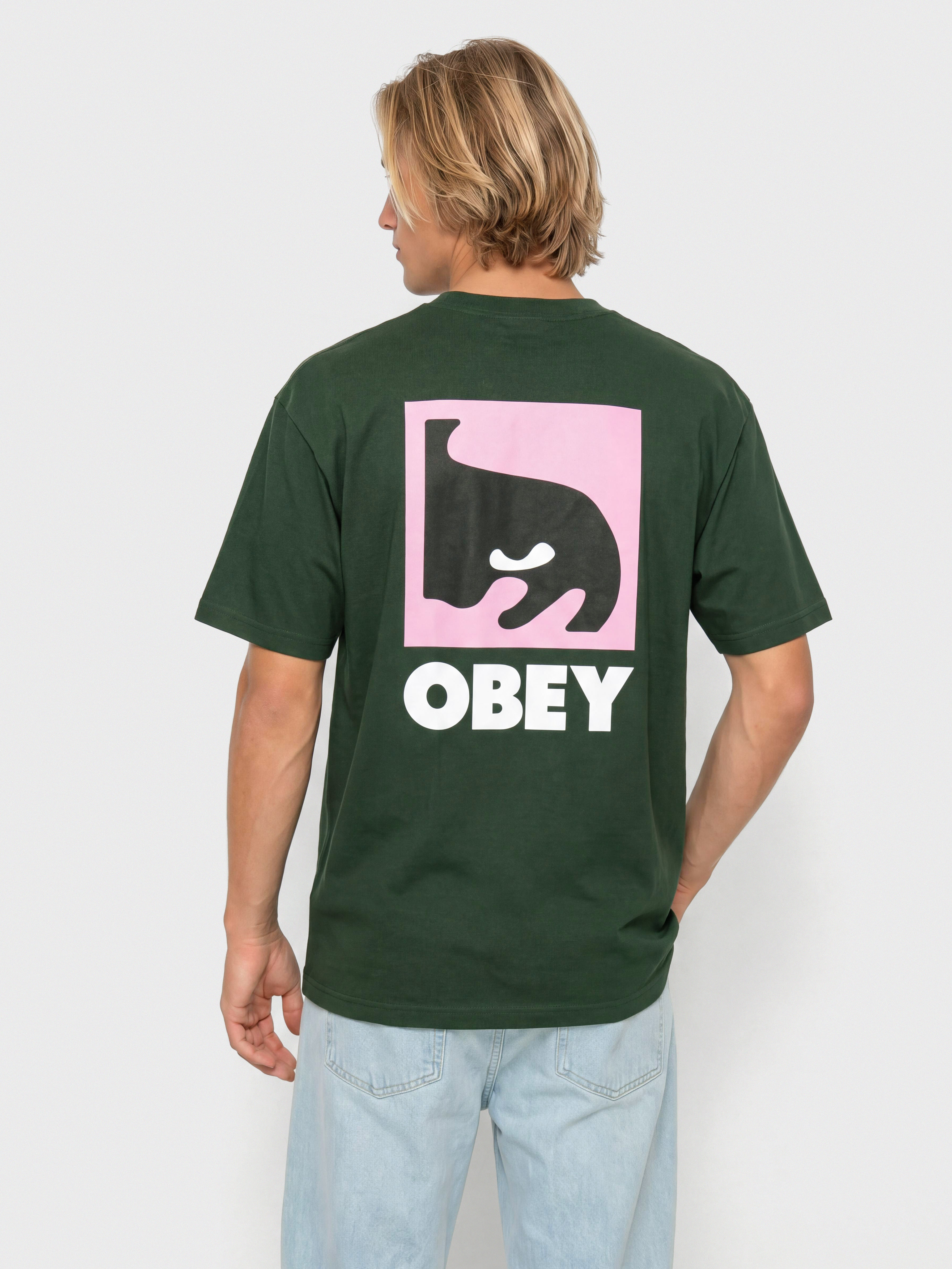 Футболка OBEY Quarter Eye Icon (forest green)