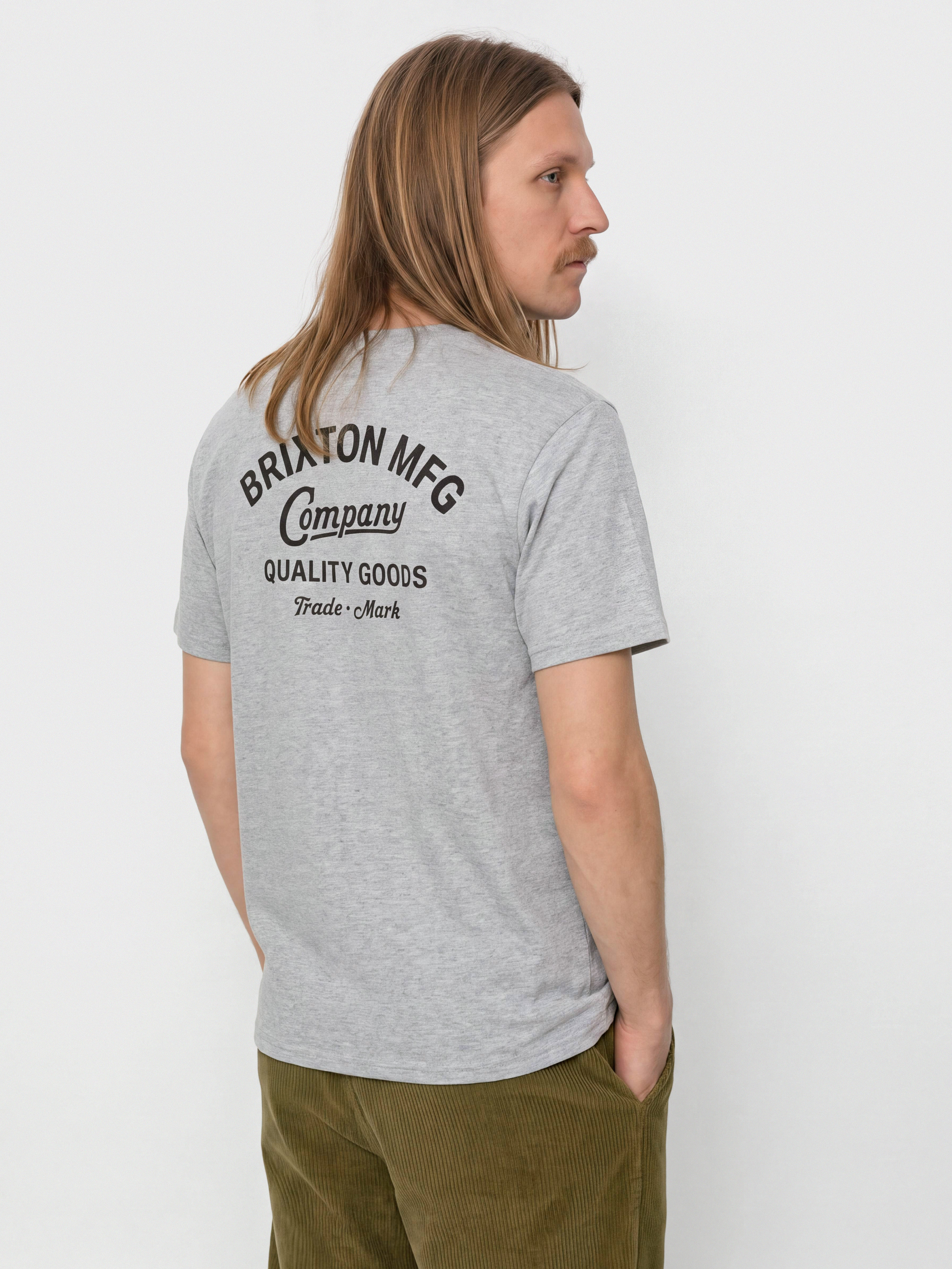 Футболка Brixton Straton Stnd (heather grey)