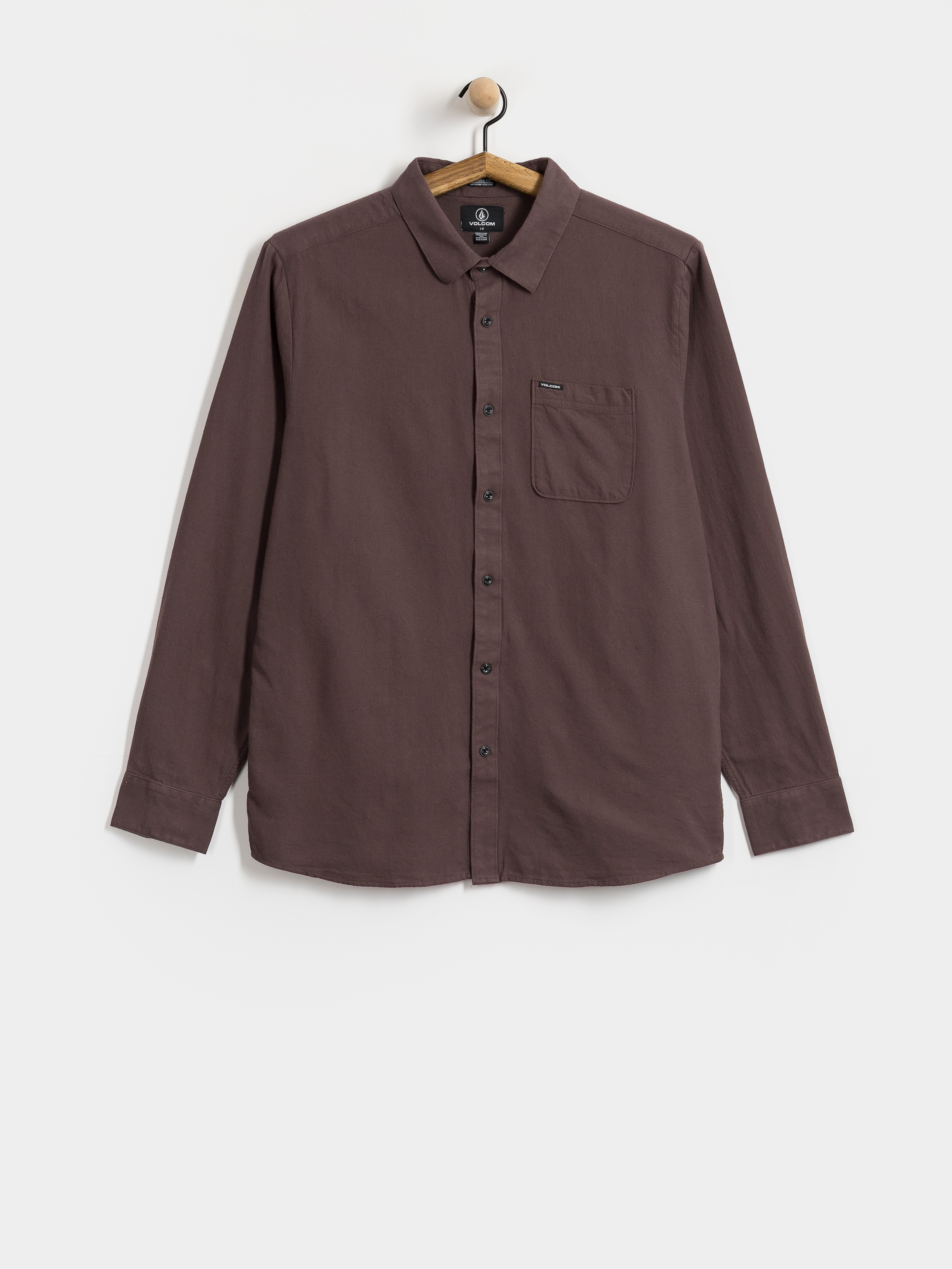 Сорочка Volcom Caden Solid Ls (raisin)
