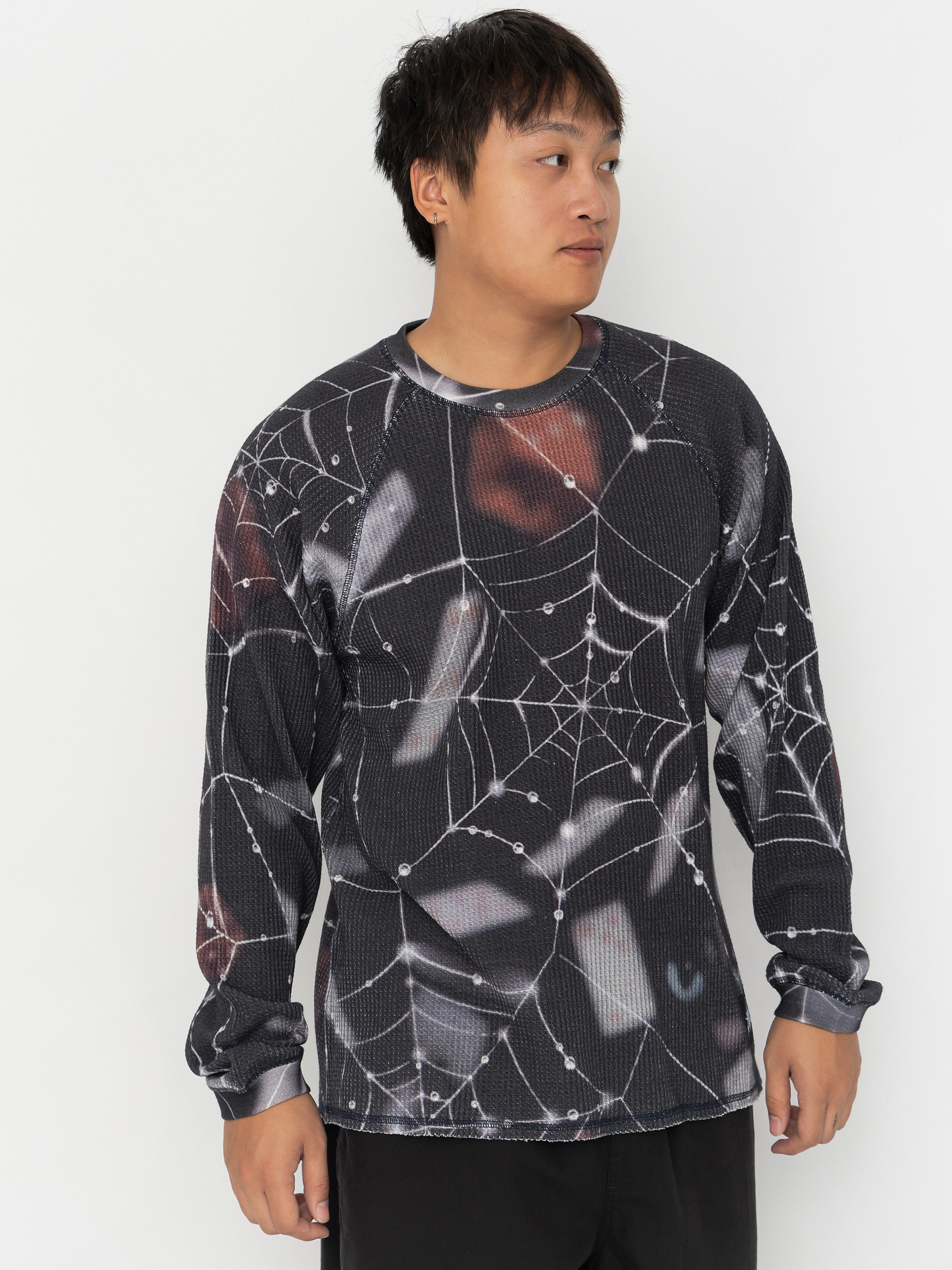 Лонгслів RipNDip Redemption Waffle Knit (black)