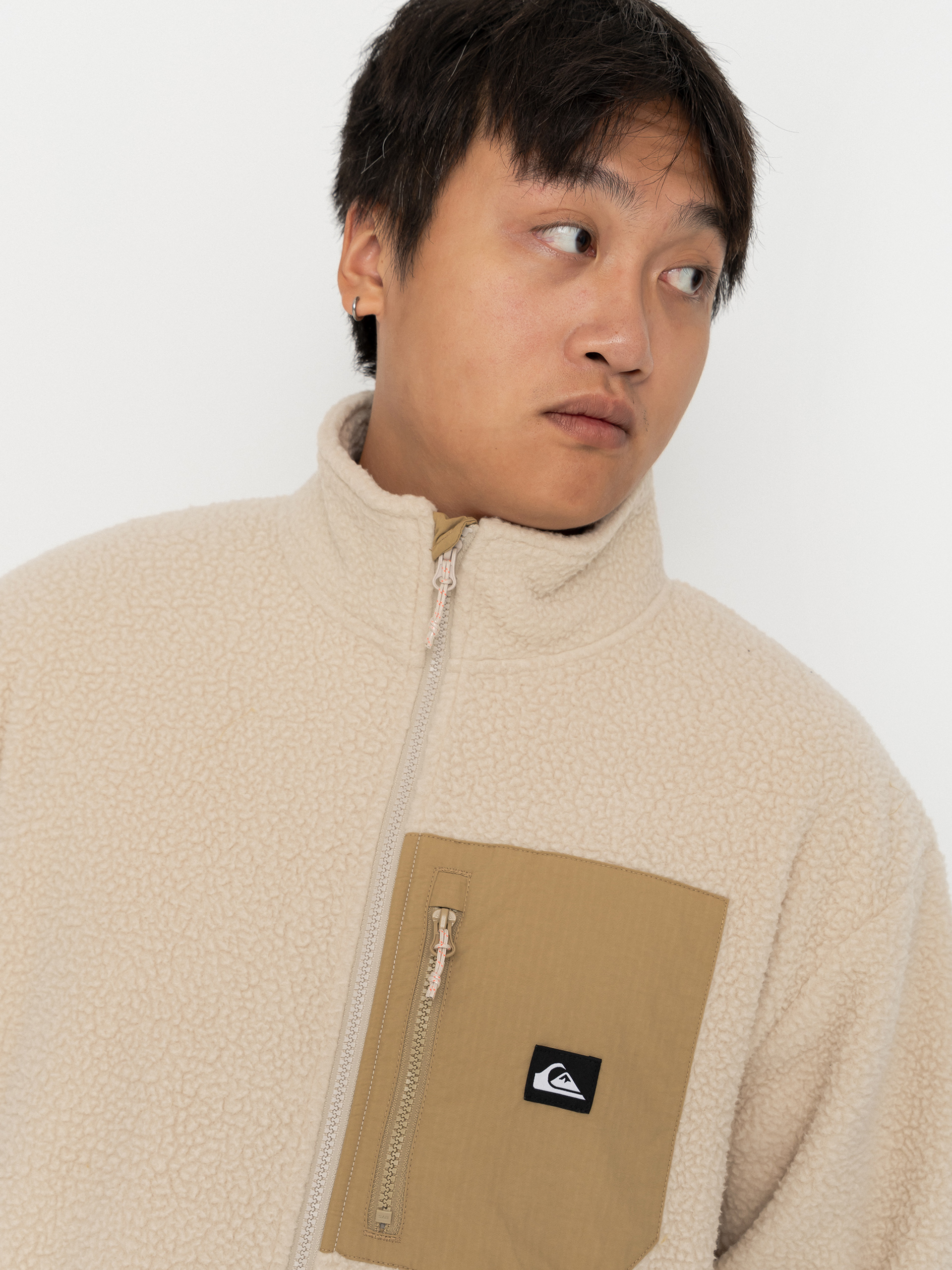Чоловічий Флісовий светр Quiksilver Clean Coast Fz (peyote)