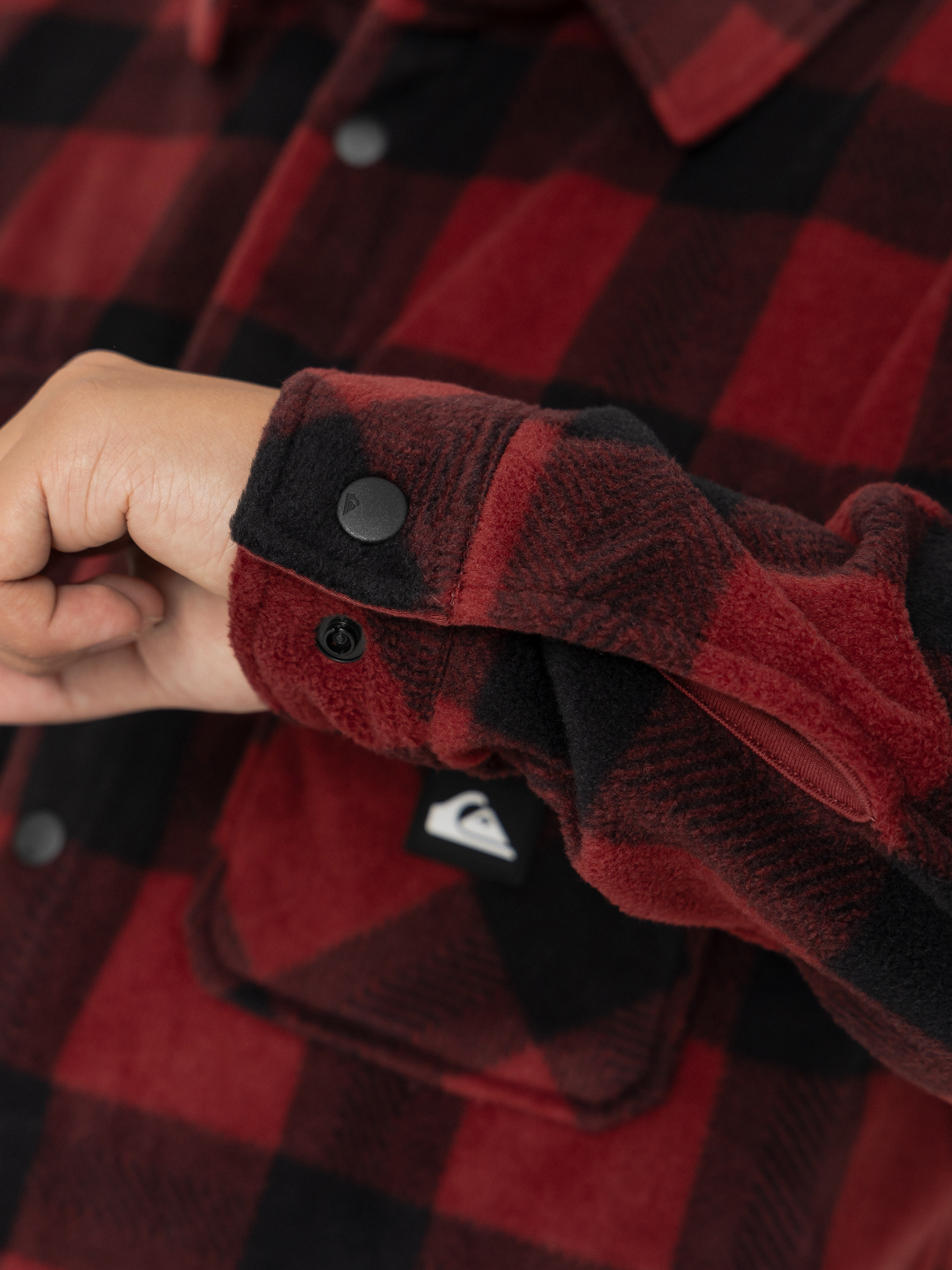 Чоловічий Флісовий светр Quiksilver Venture Fleece Shirt (venture polar oxblood)