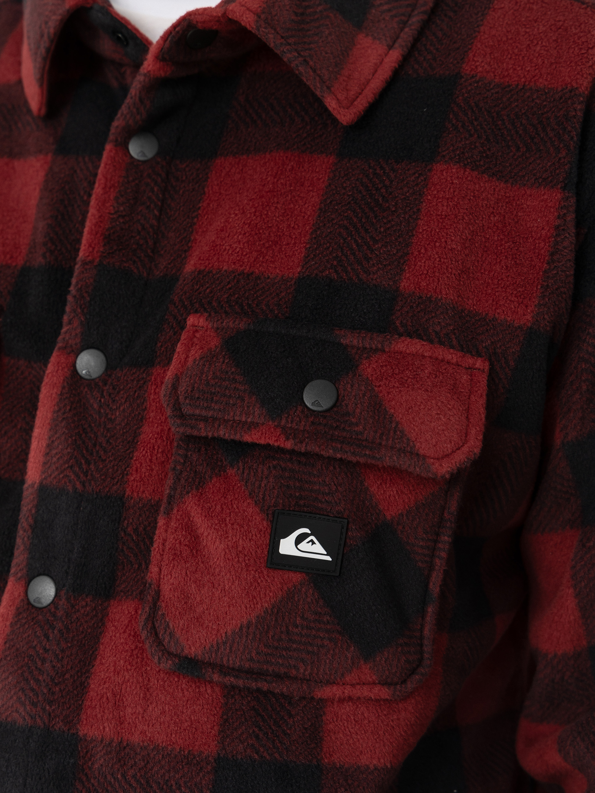 Чоловічий Флісовий светр Quiksilver Venture Fleece Shirt (venture polar oxblood)