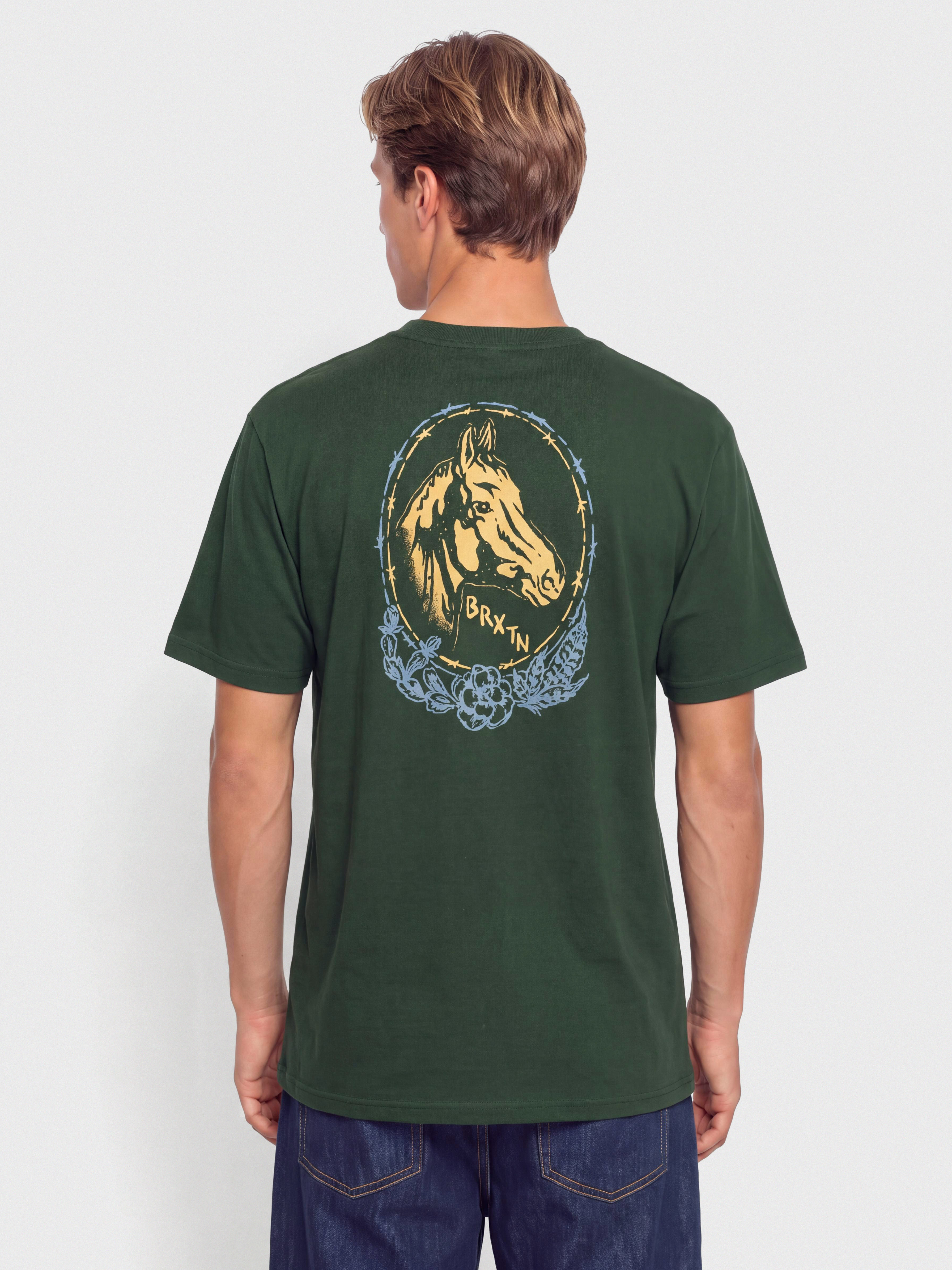 Футболка Brixton Marley Stnd (forest green)