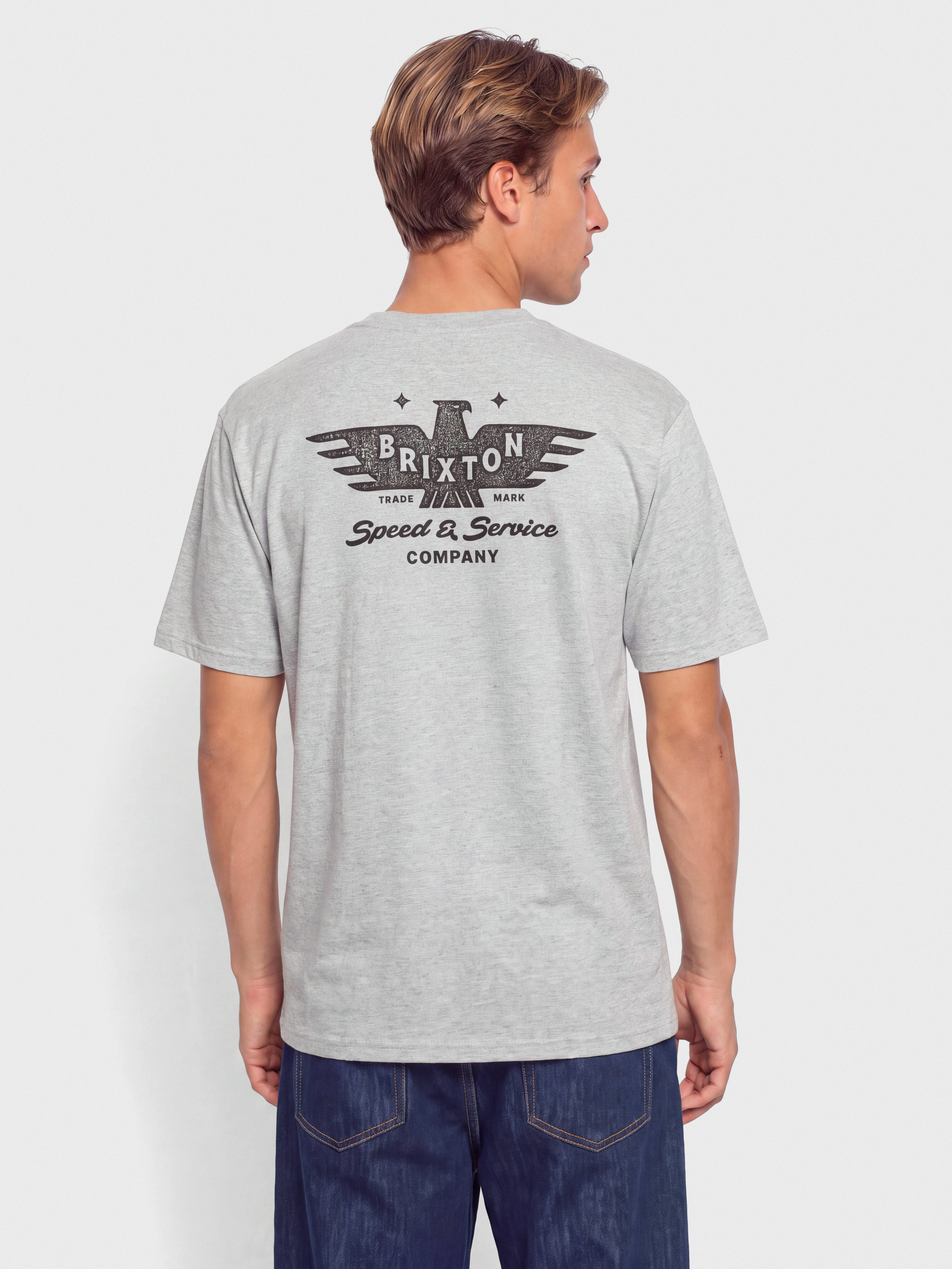 Футболка Brixton Ewing Stnd (heather grey)