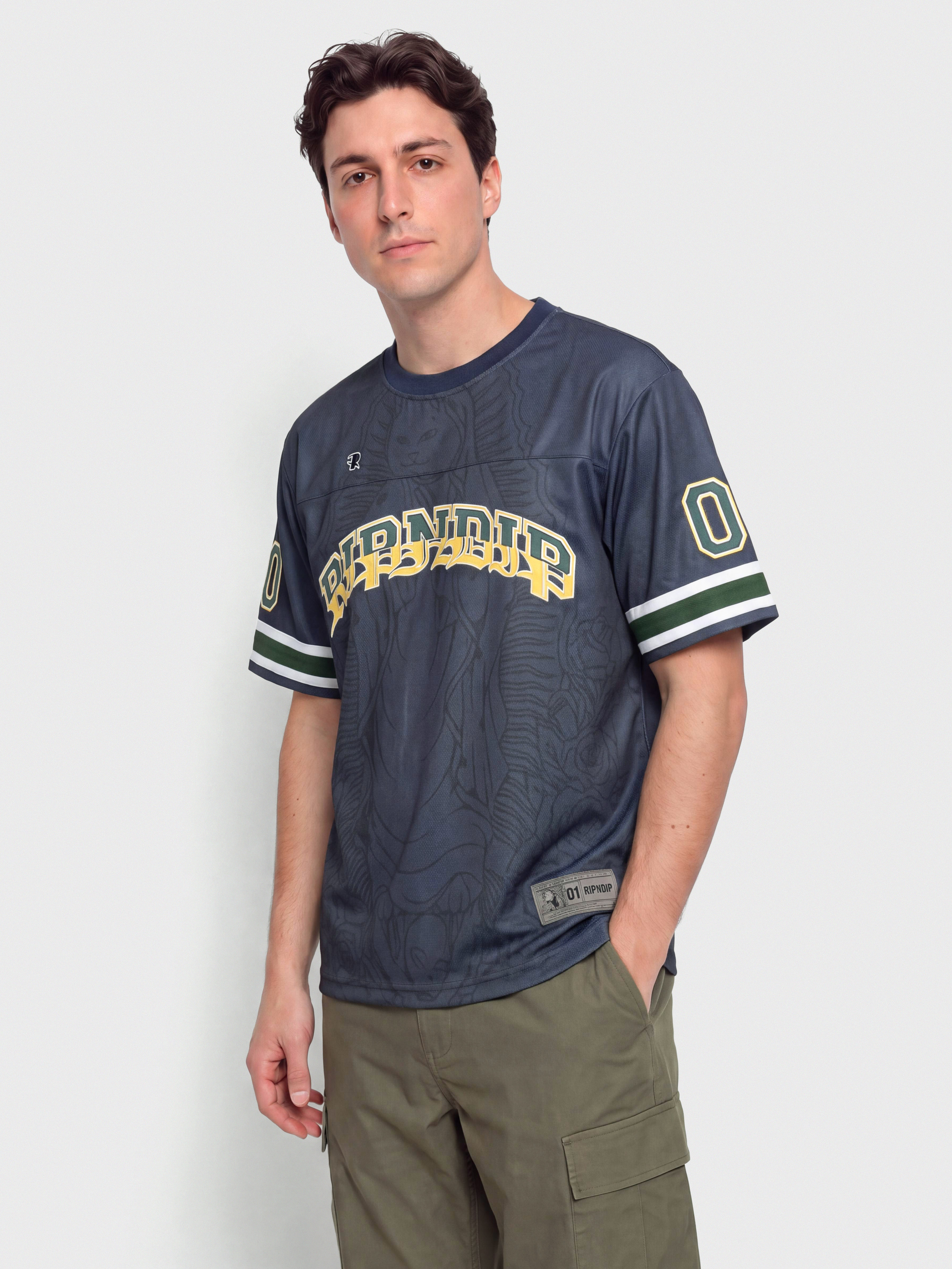 Футболка RipNDip Mother Nerm Football Jersey (navy)