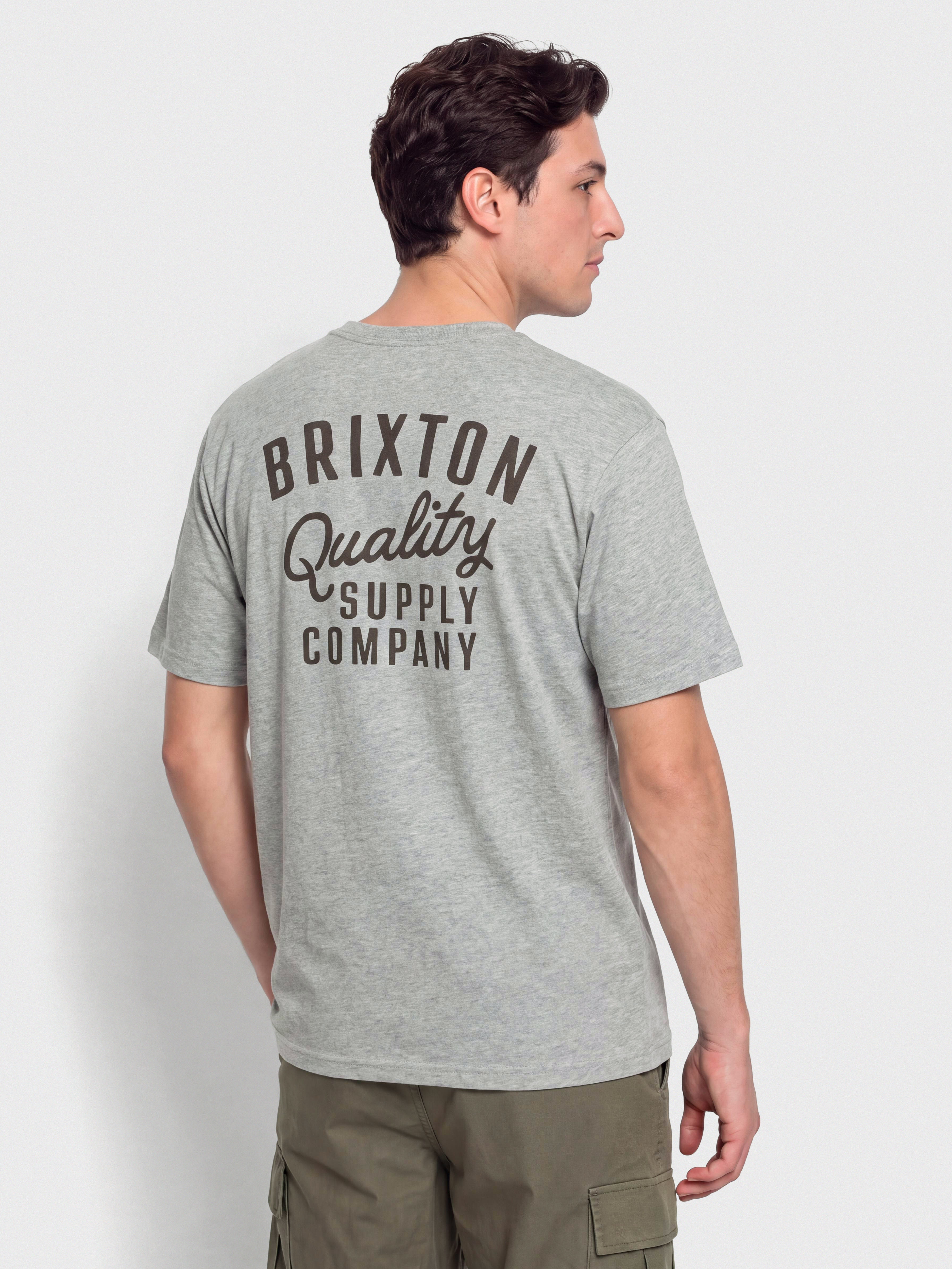 Футболка Brixton Hubal Tlrt (heather grey)