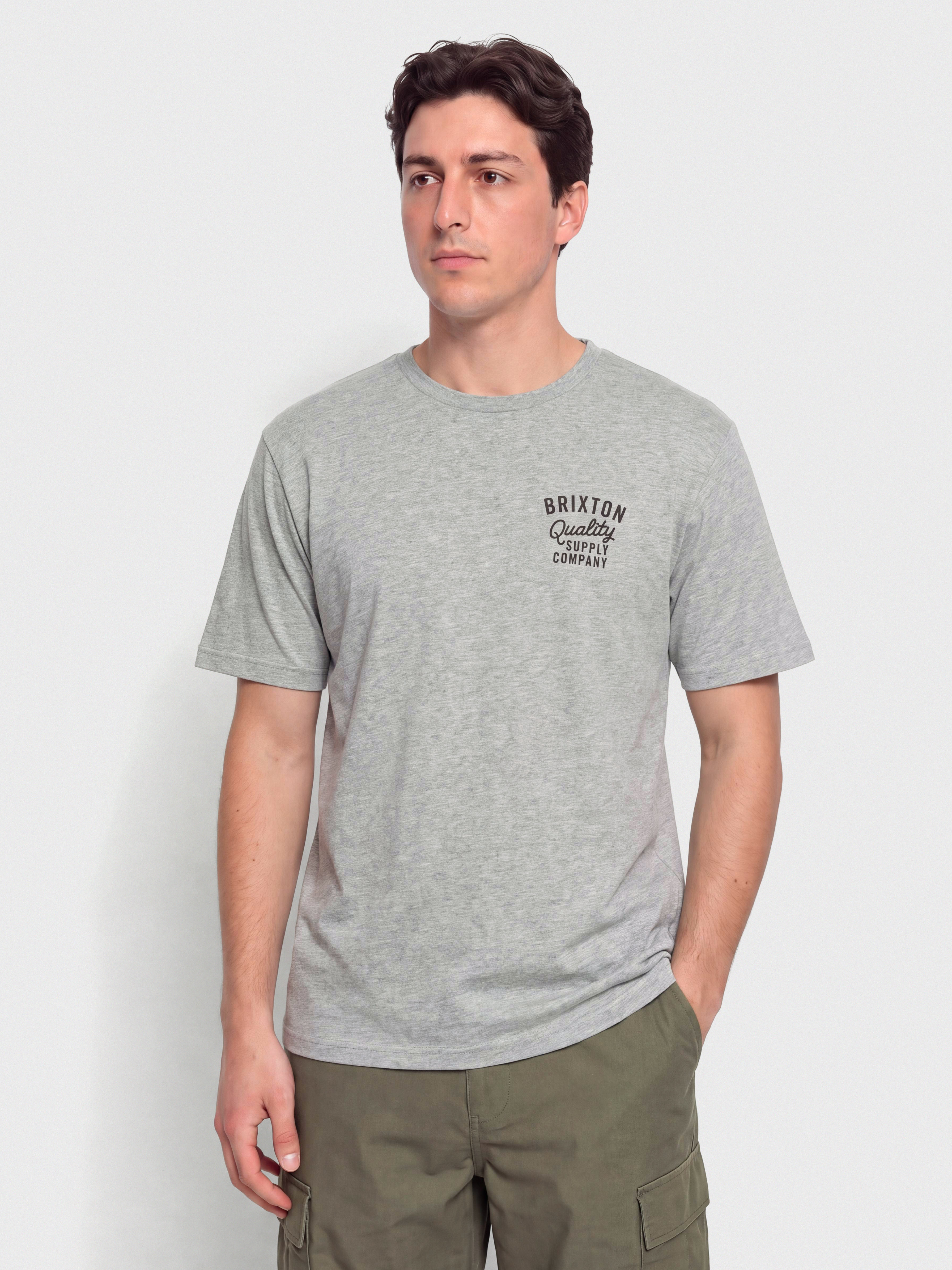 Футболка Brixton Hubal Tlrt (heather grey)