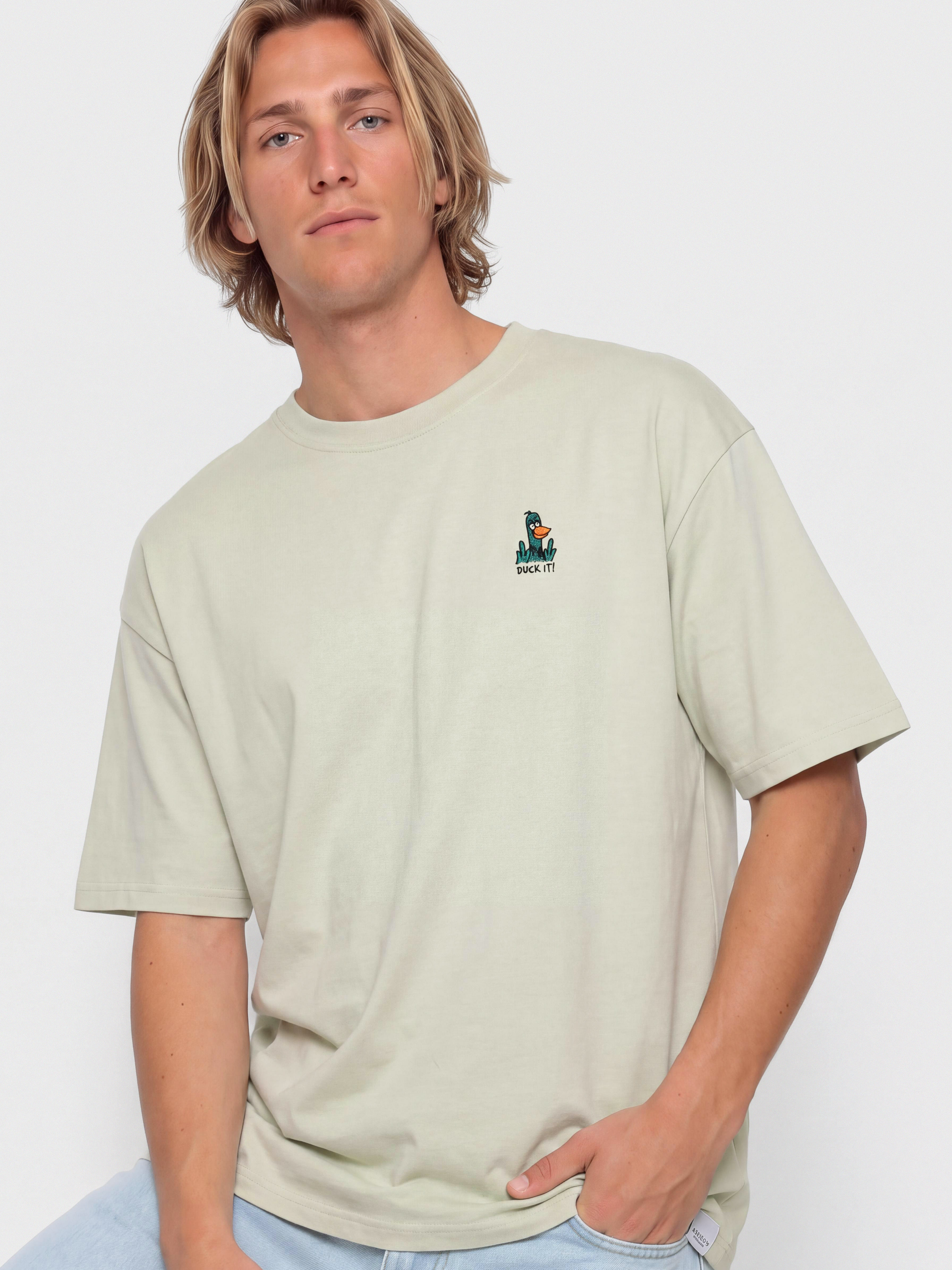 Футболка Iriedaily What The Duck (light sage)