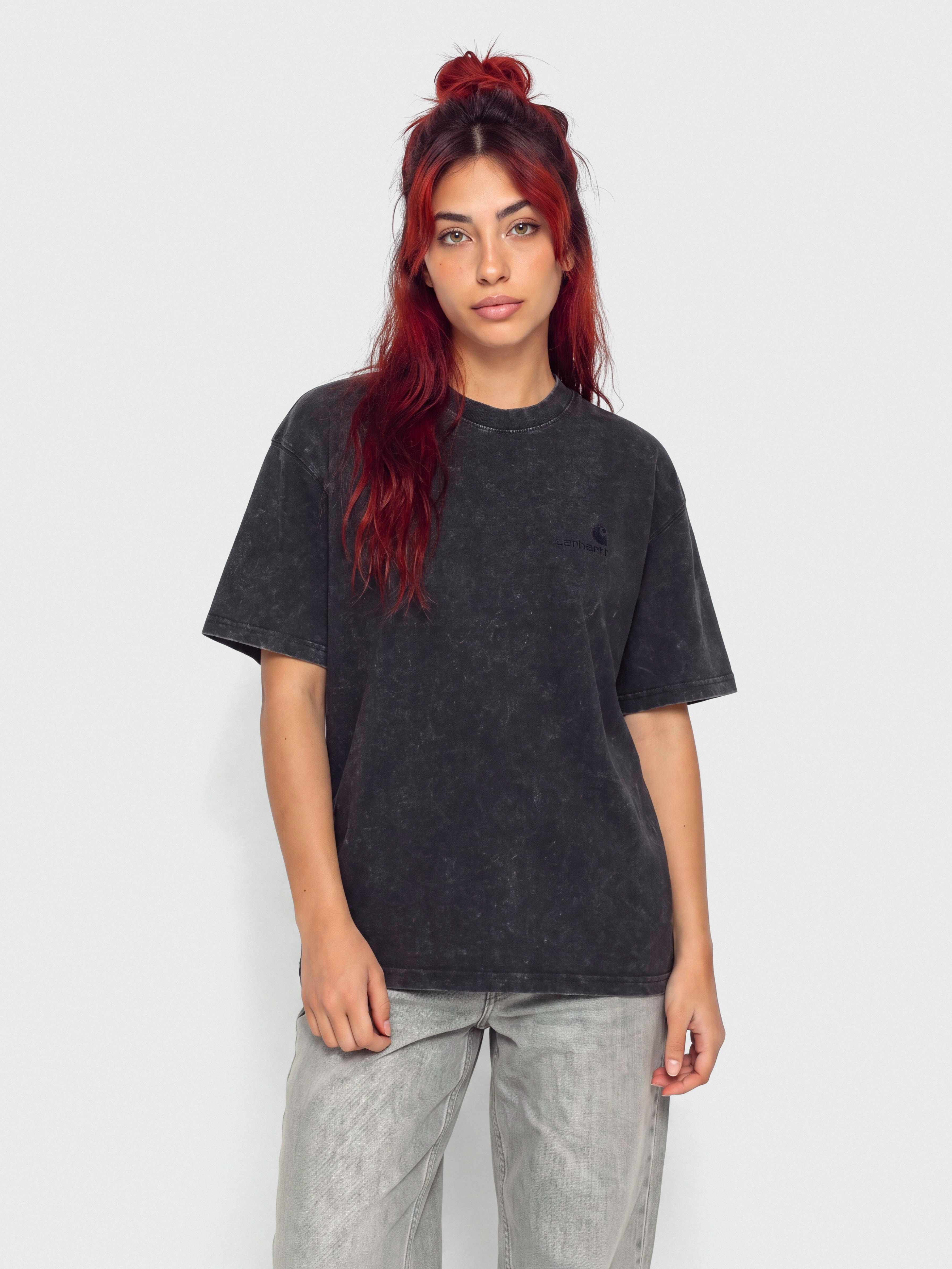 Футболка Carhartt WIP Lambert Wmn (black/moon wash)