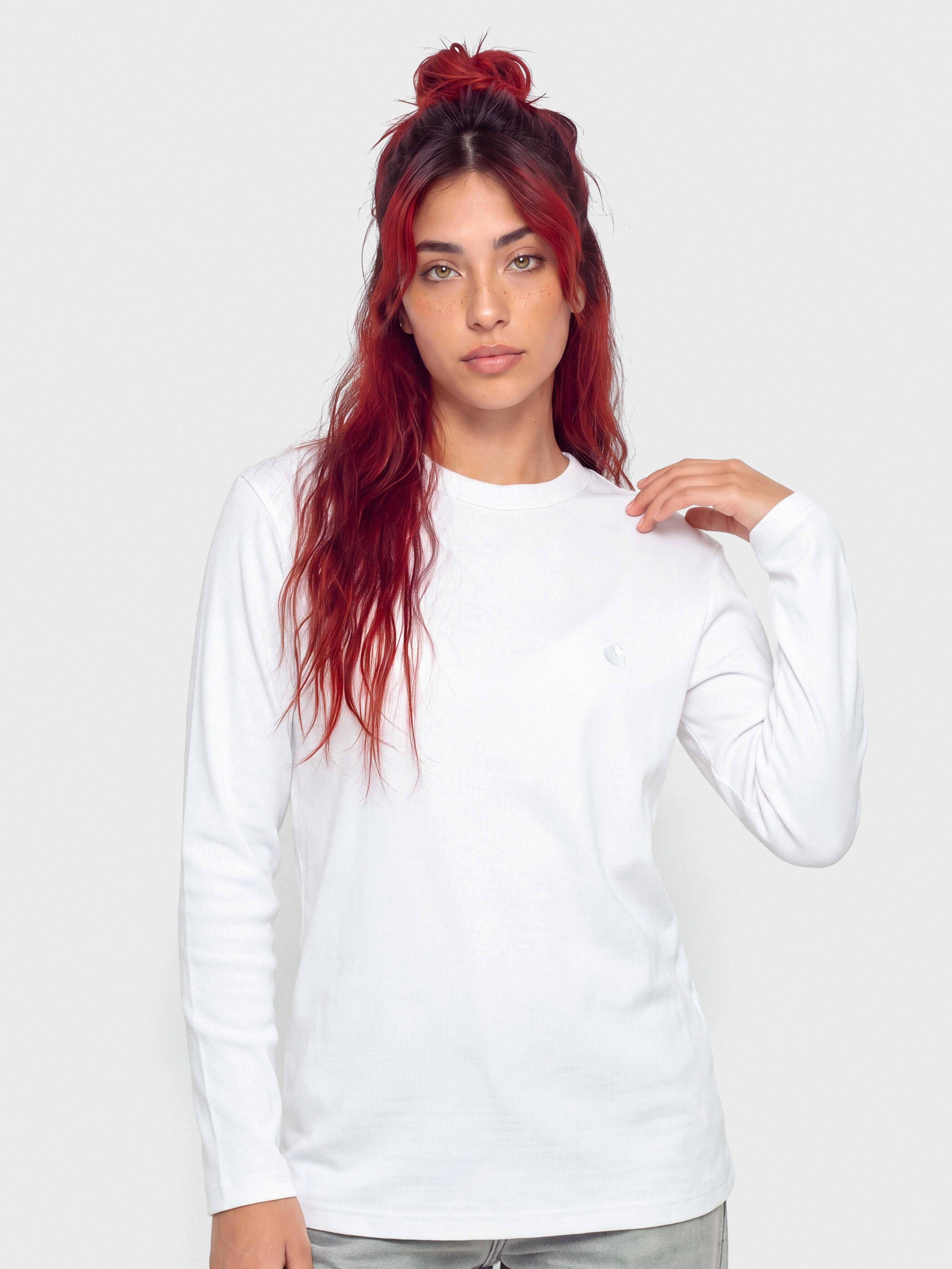 Лонгслів Carhartt WIP Philipa Wmn (white)