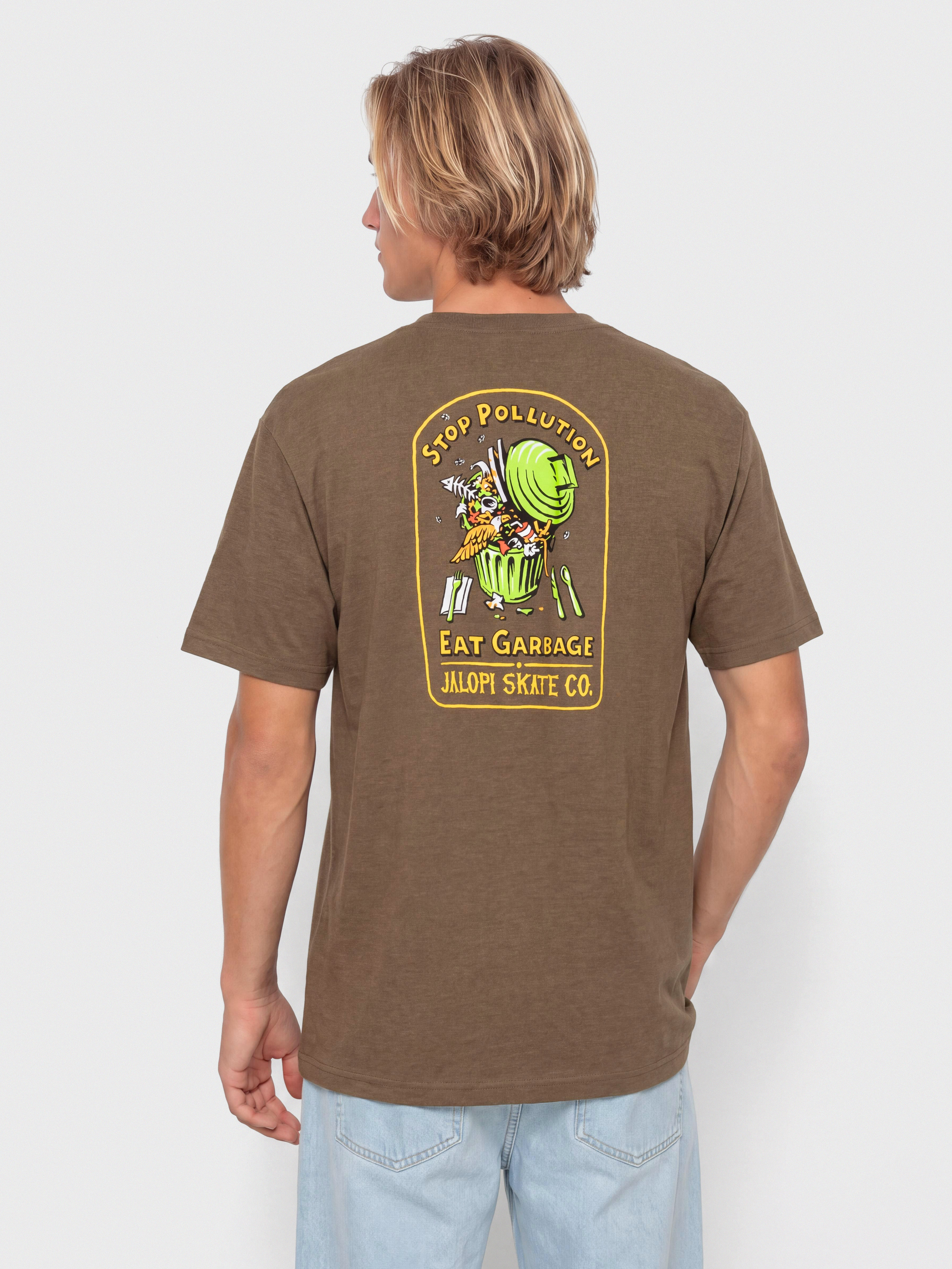 Футболка Antihero Stop Pollution (heather army w/multicolor prints)
