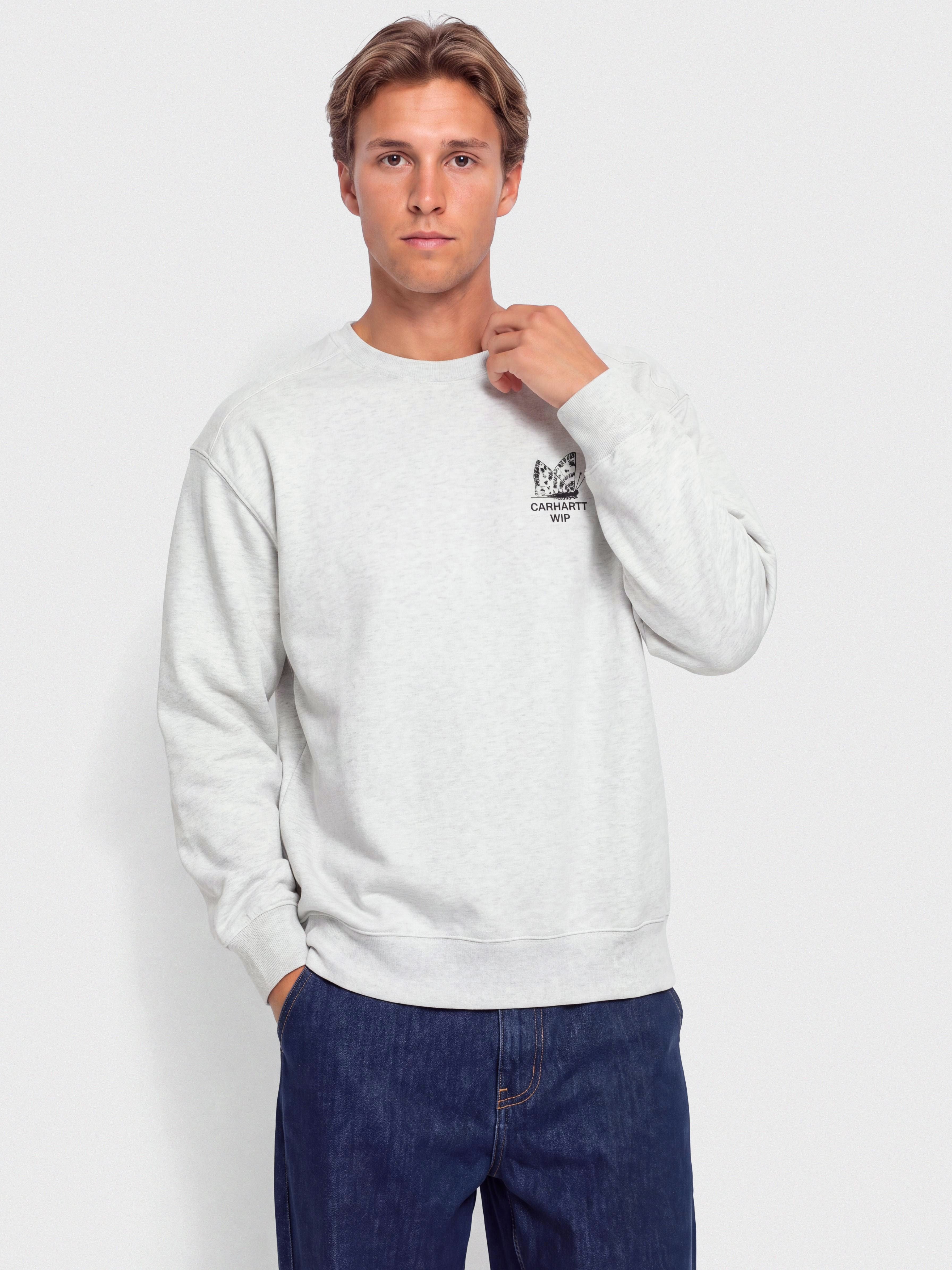 Світшот Carhartt WIP Hourglass (ash heather/stone washed)