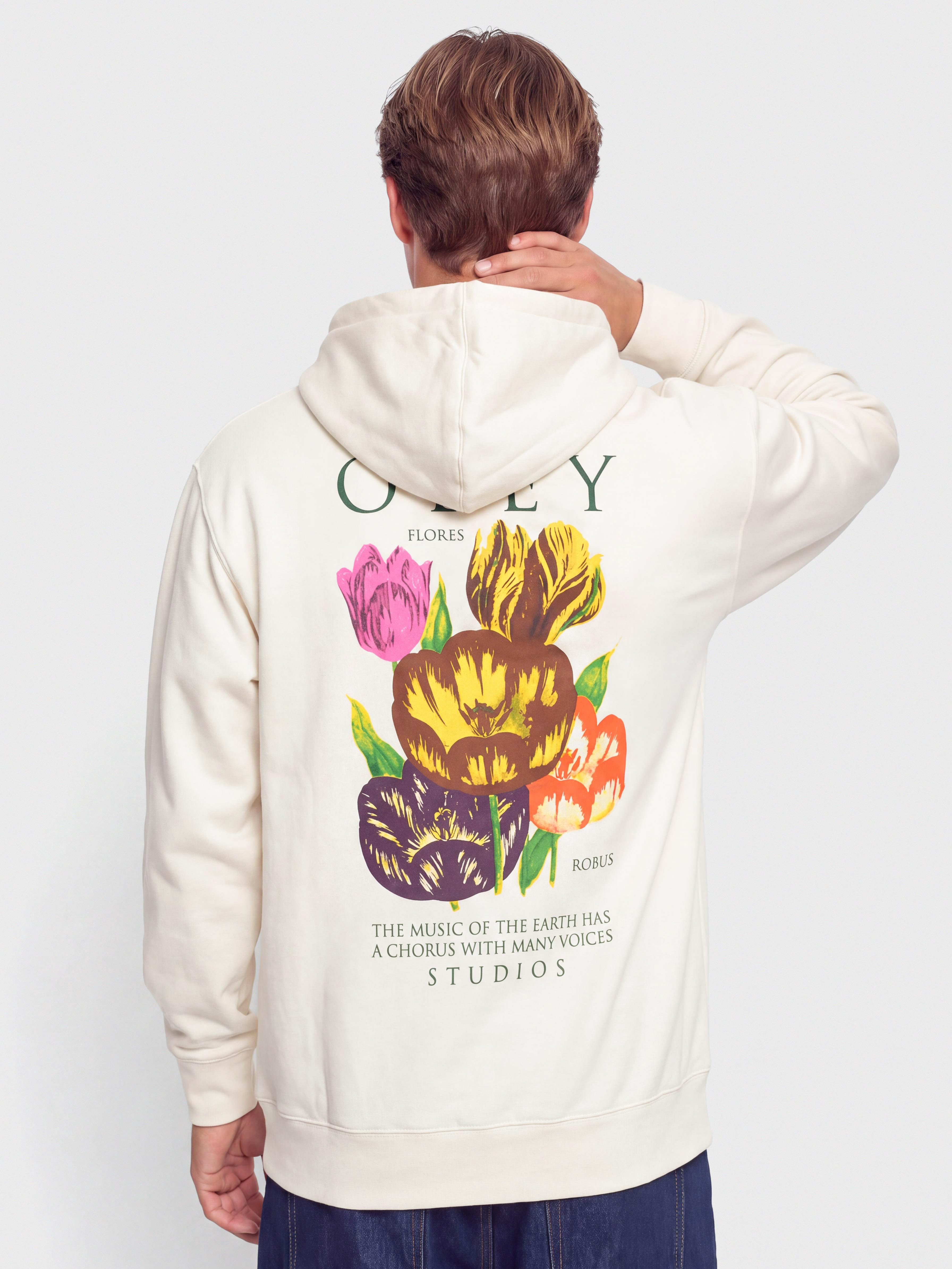 Світшот OBEY Flores Robus (unbleached)