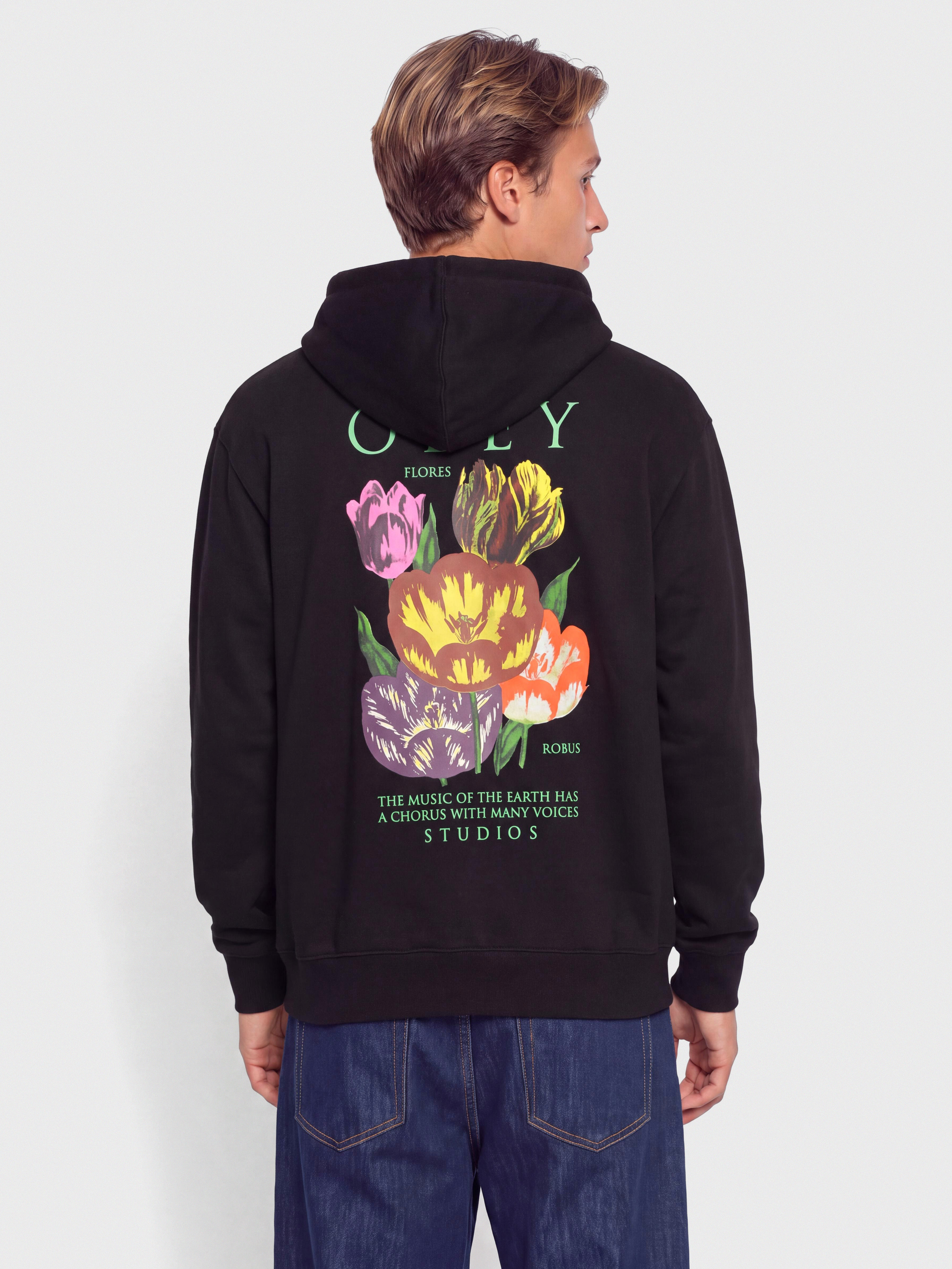 Світшот OBEY Flores Robus (black)