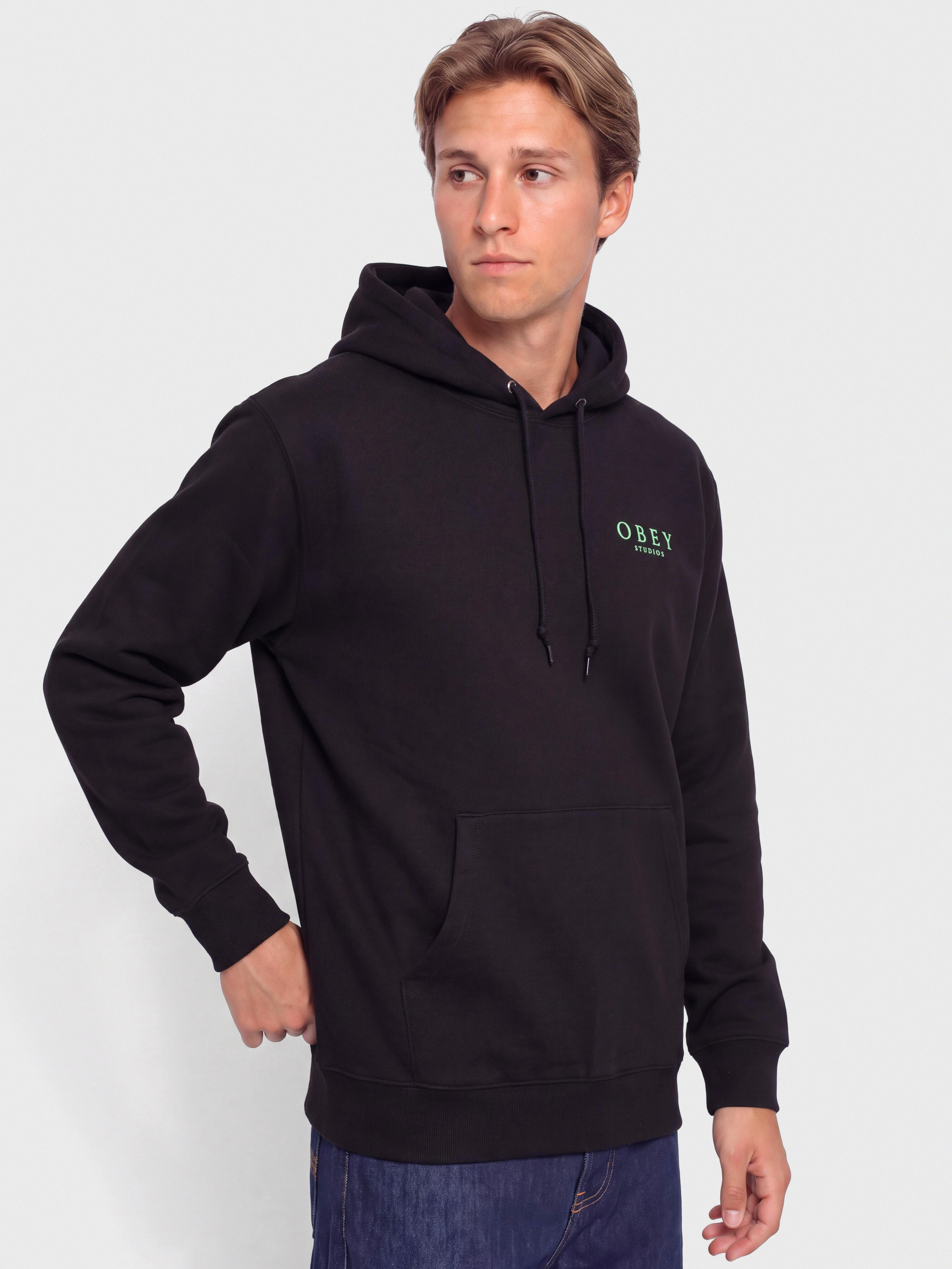 Світшот OBEY Flores Robus (black)