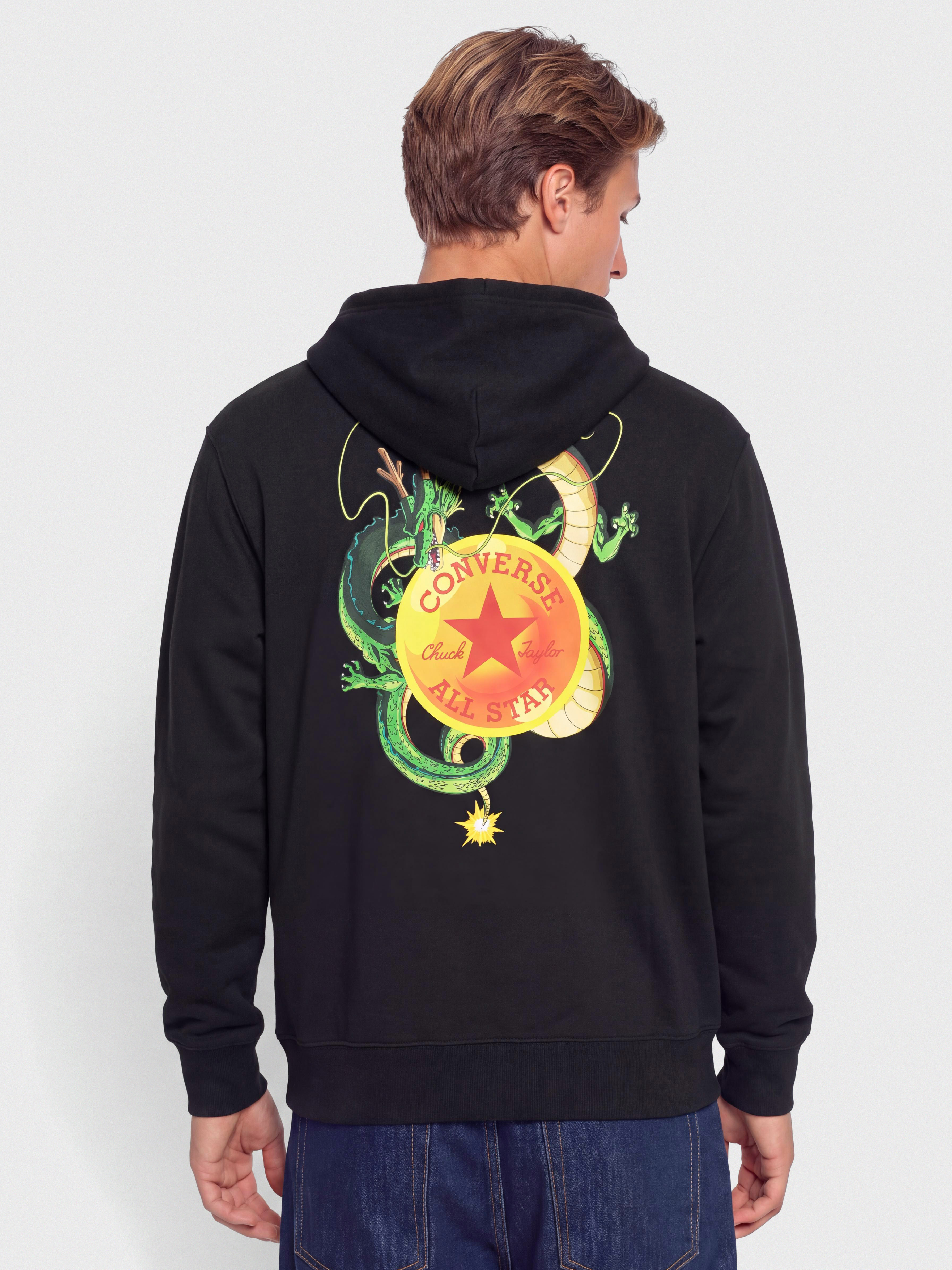 Світшот Converse X Dragon Ball Z Shenron Chuck (converse black)