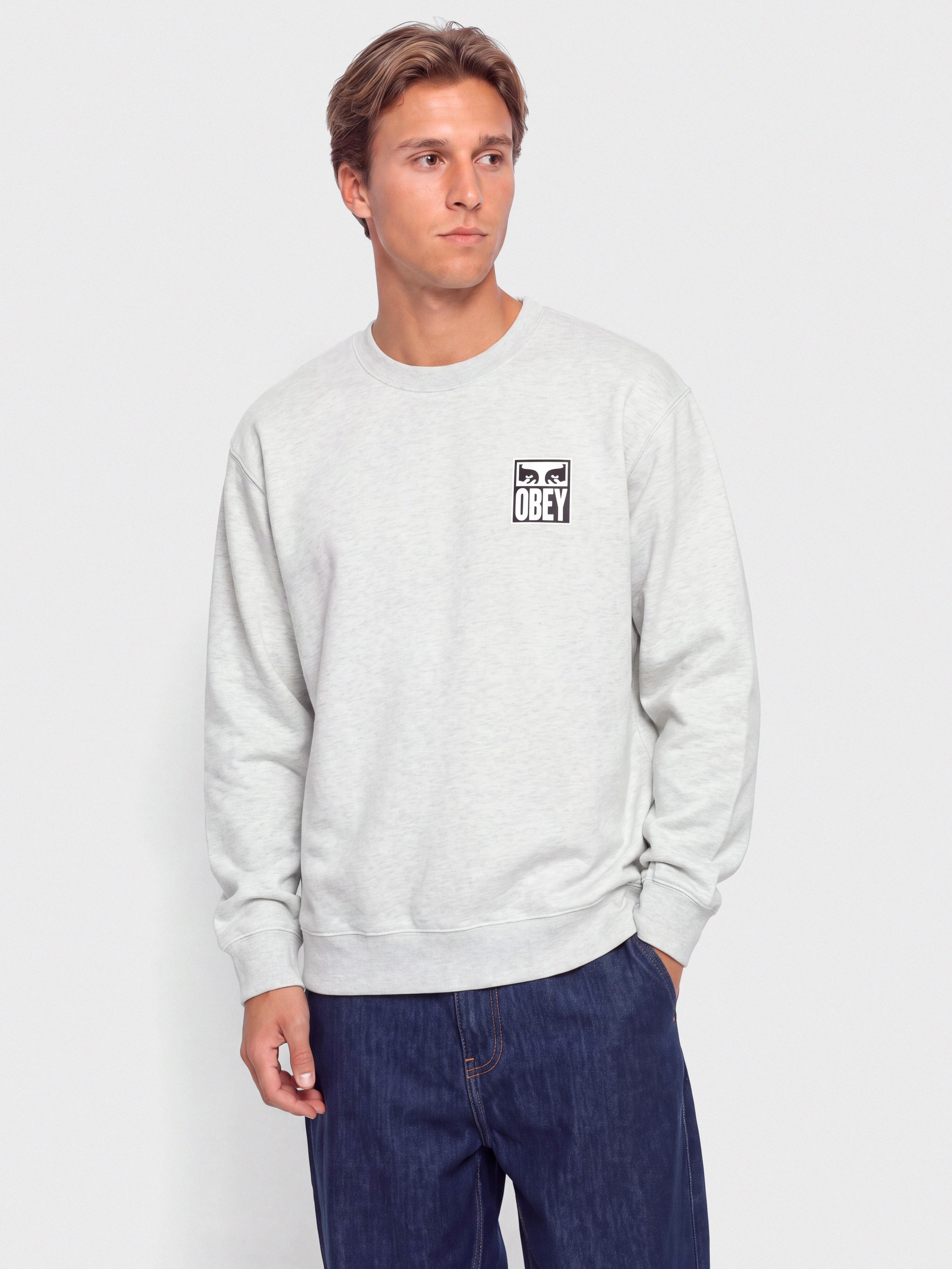Світшот OBEY Eyes Icon (heather grey)