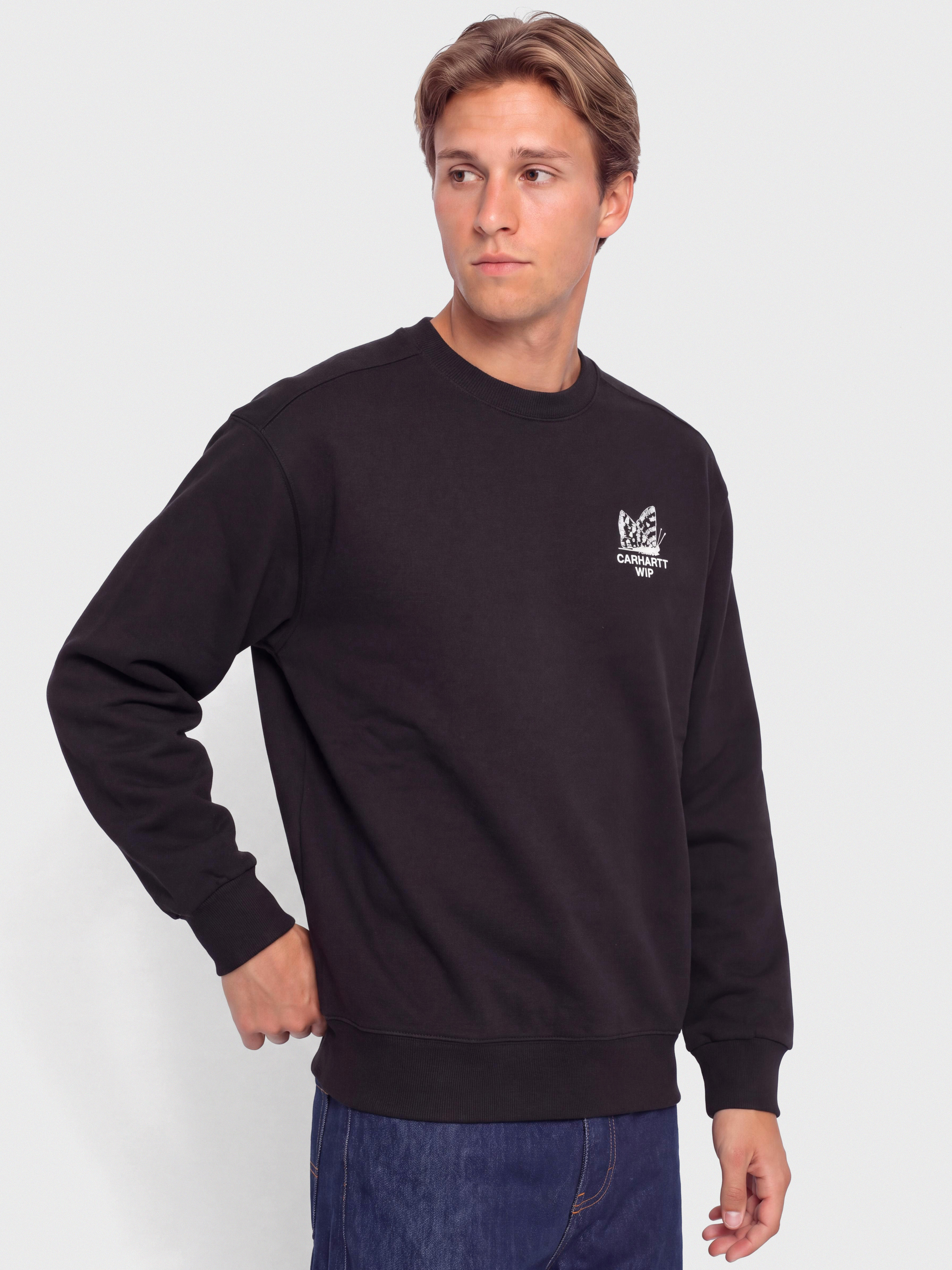 Світшот Carhartt WIP Hourglass (black/stone washed)