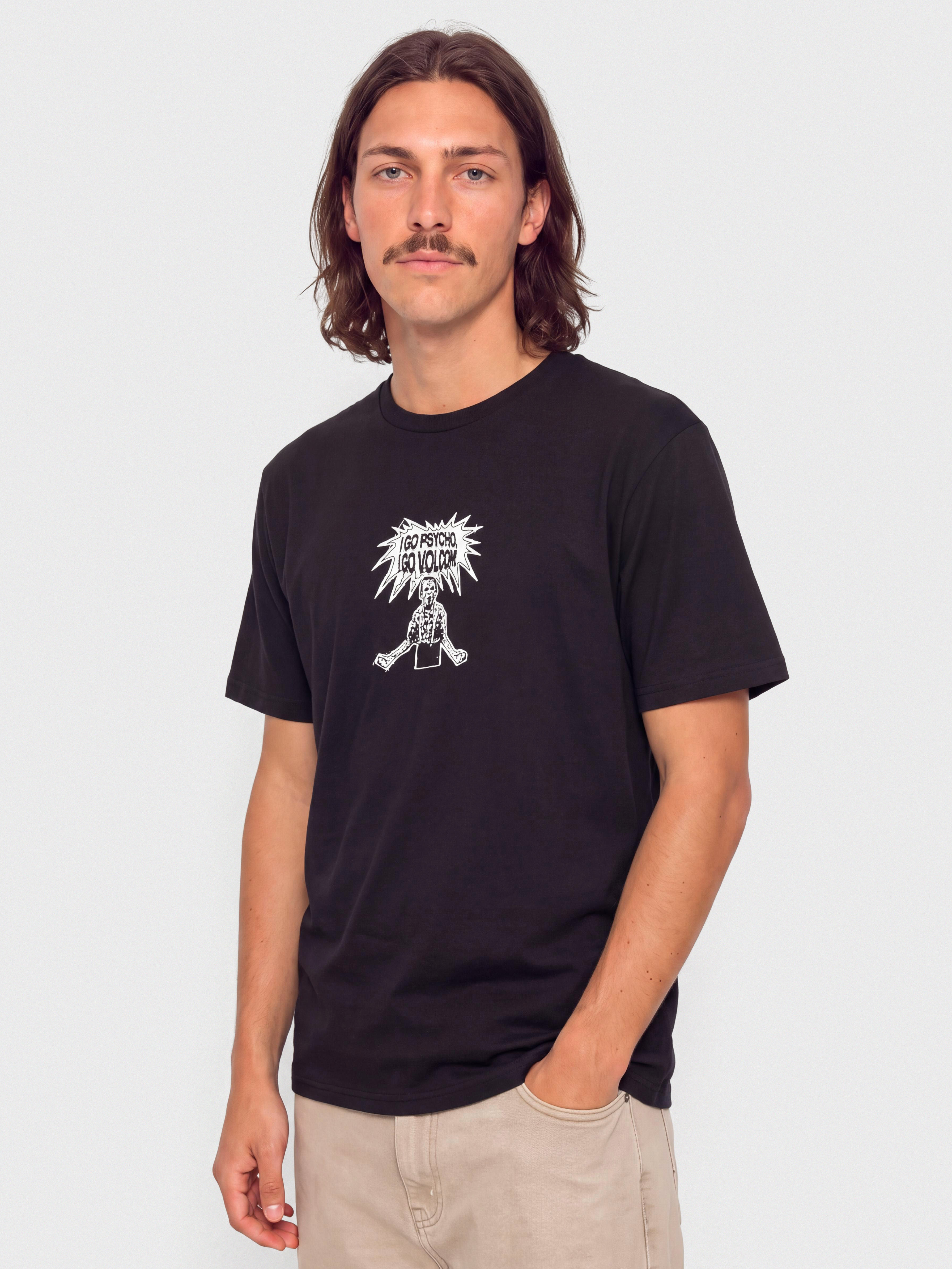 Футболка Volcom I Go Psycho Bsc (black)