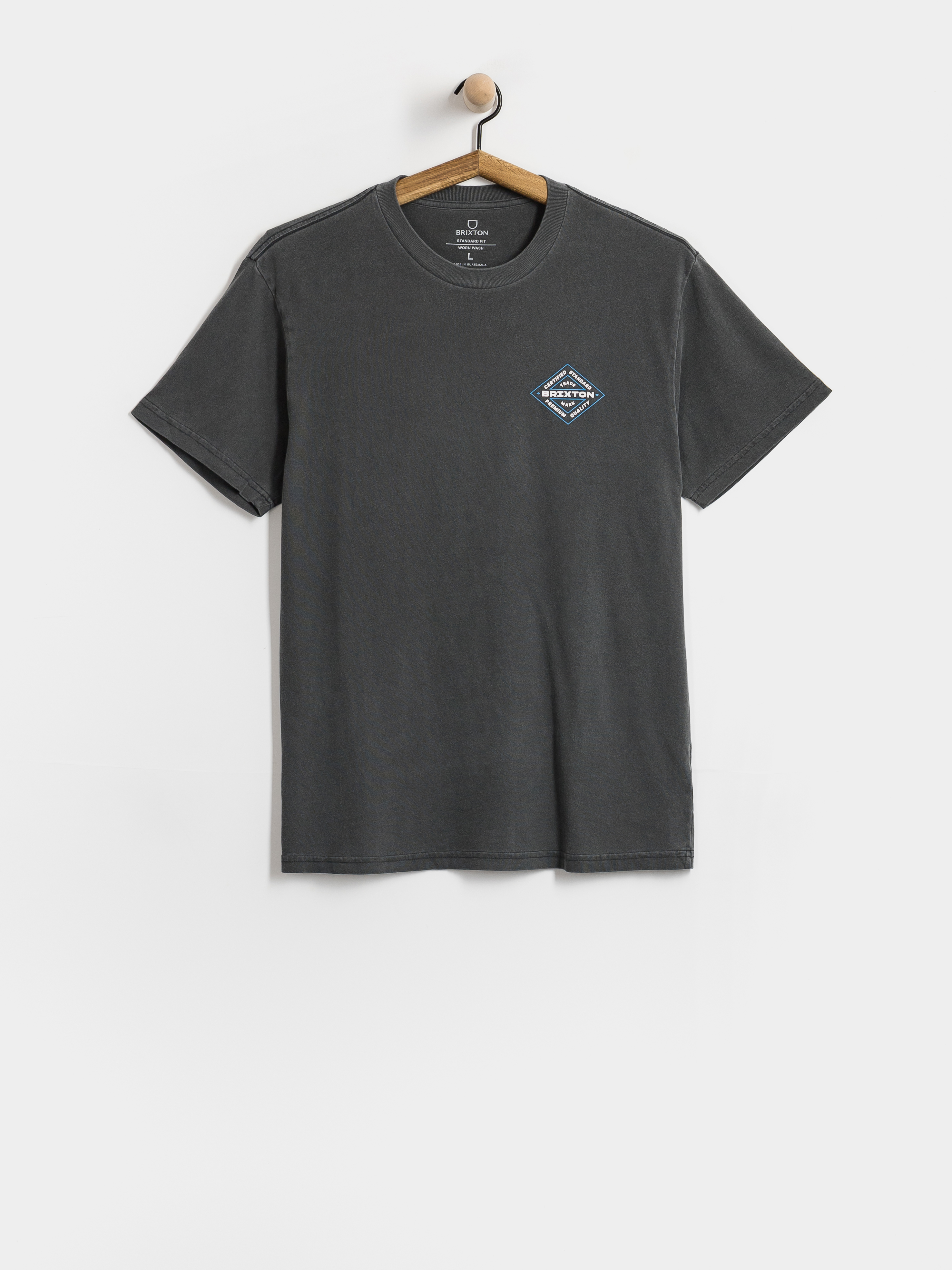 Футболка Brixton Lowry Stnd (black worn wash)