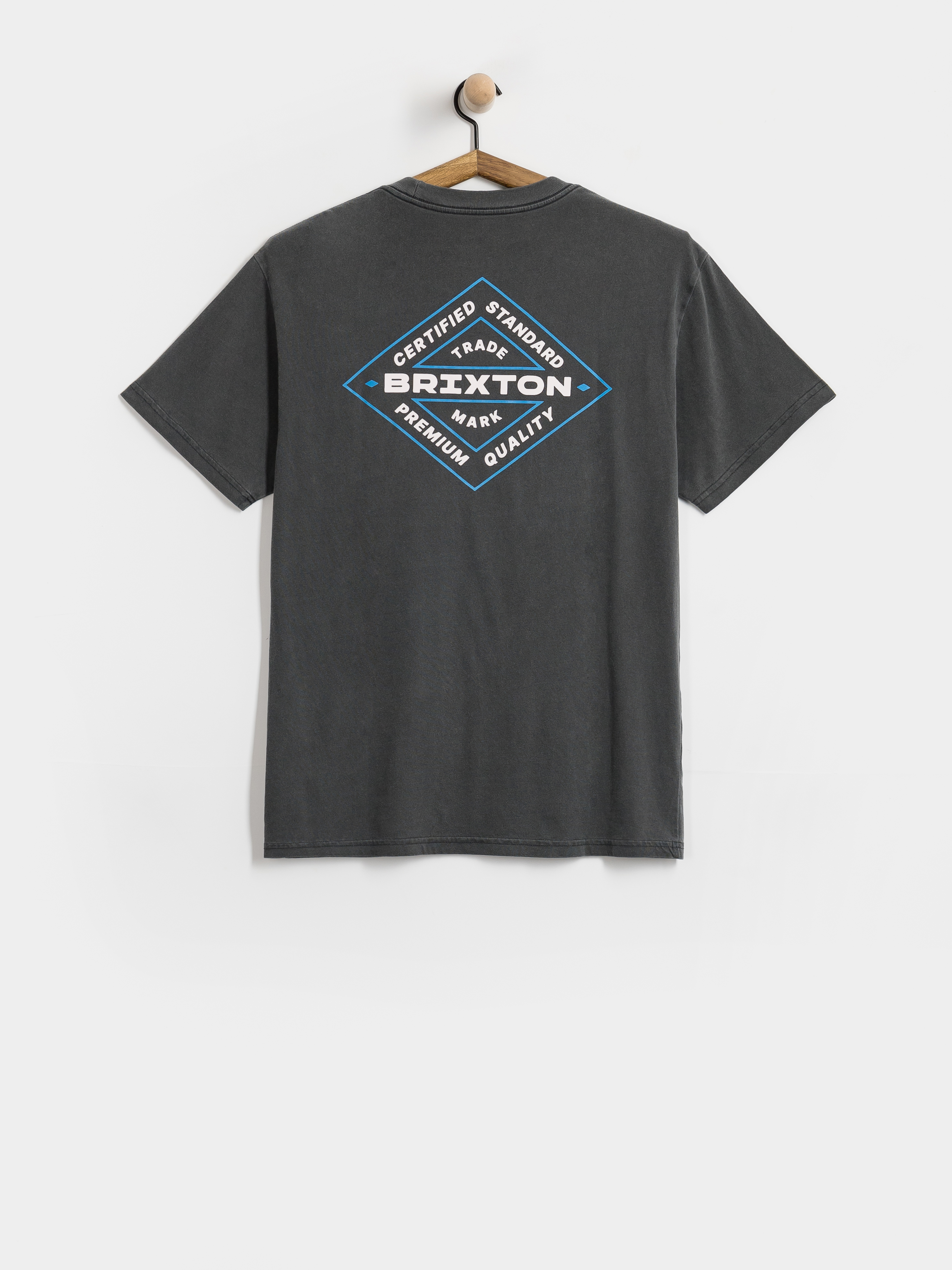 Футболка Brixton Lowry Stnd (black worn wash)