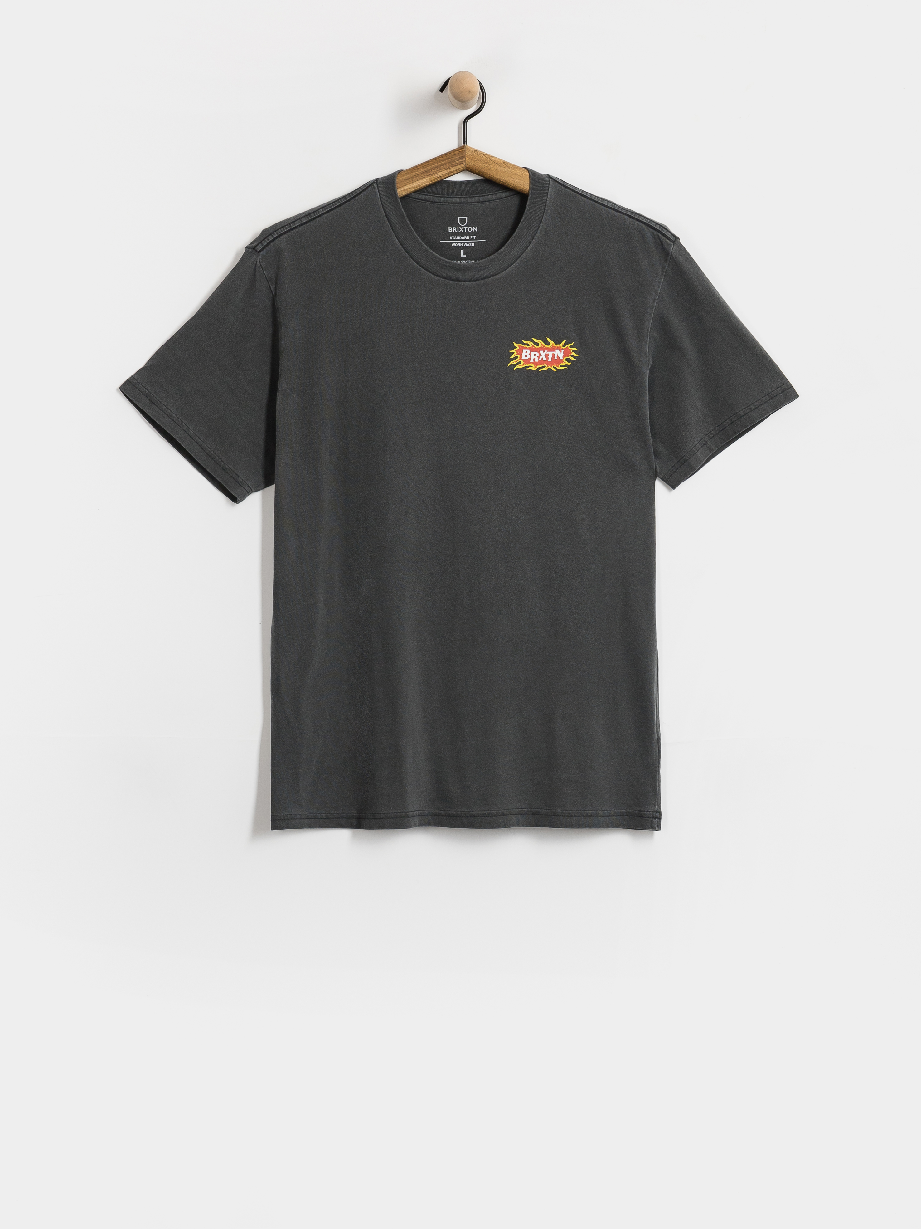 Футболка Brixton Blazing Stnd (black worn wash)