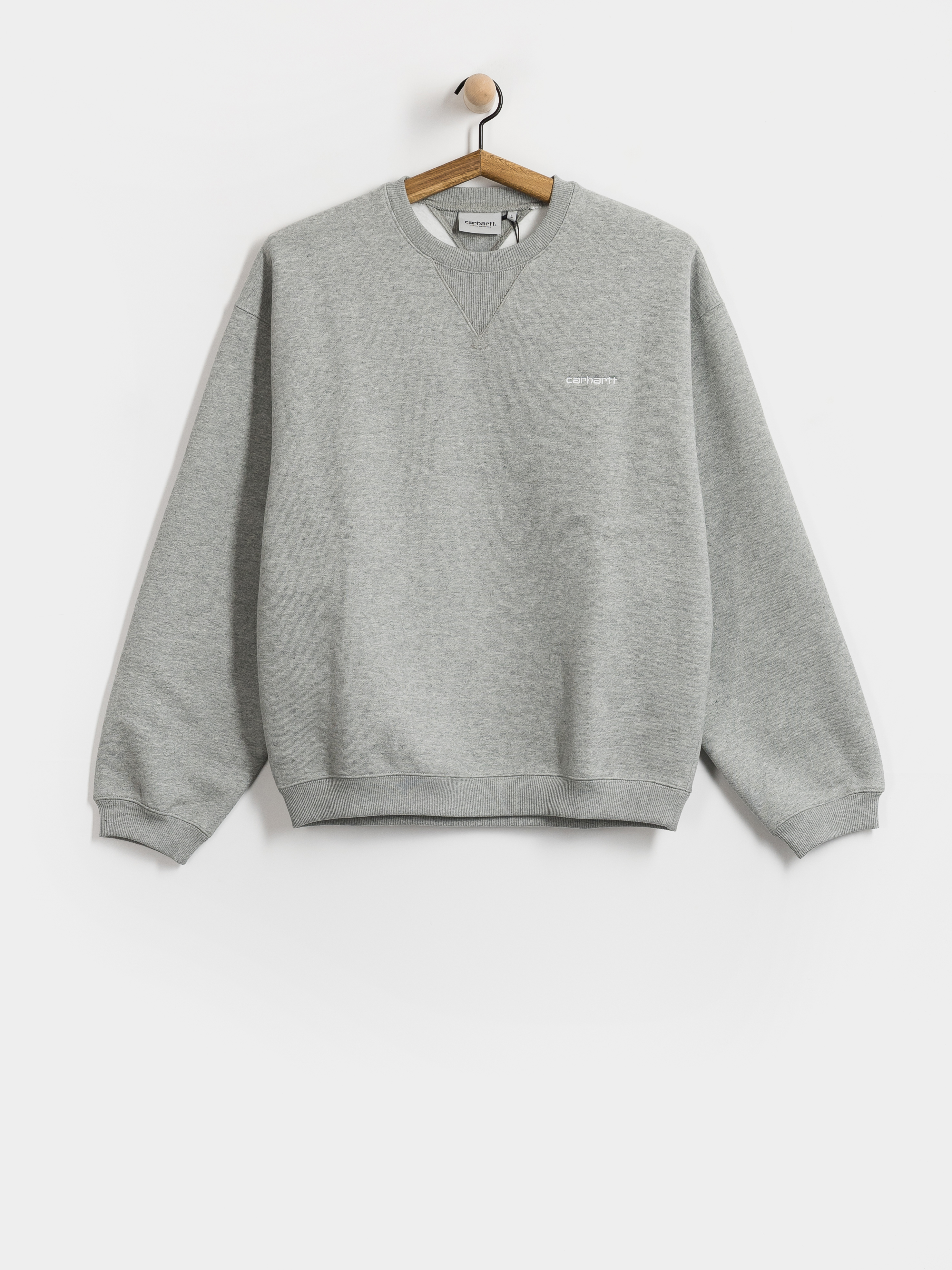 Світшот Carhartt WIP Ebbert (grey heather/white)