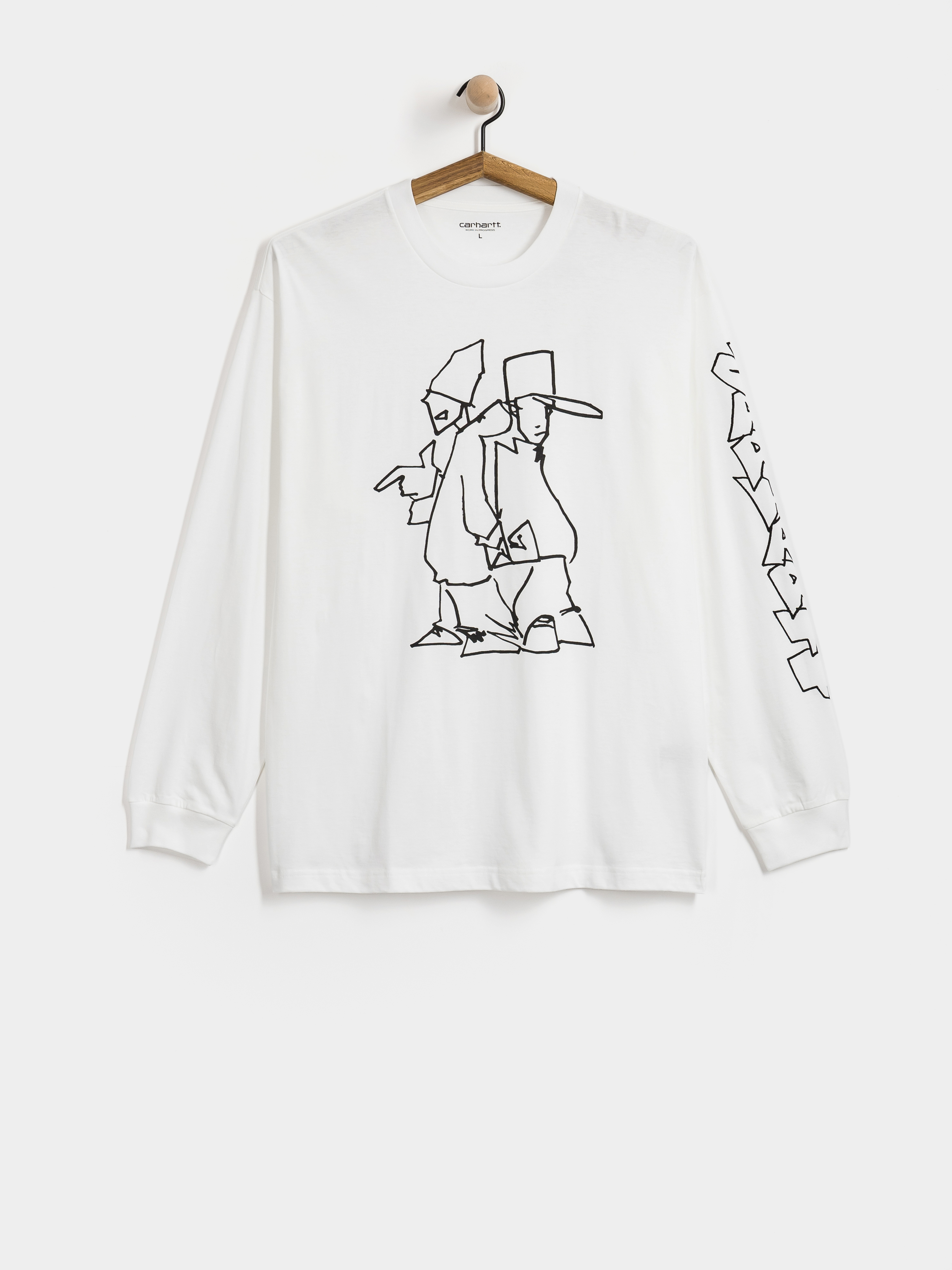 Лонгслів Carhartt WIP Blinkerfluid (white)