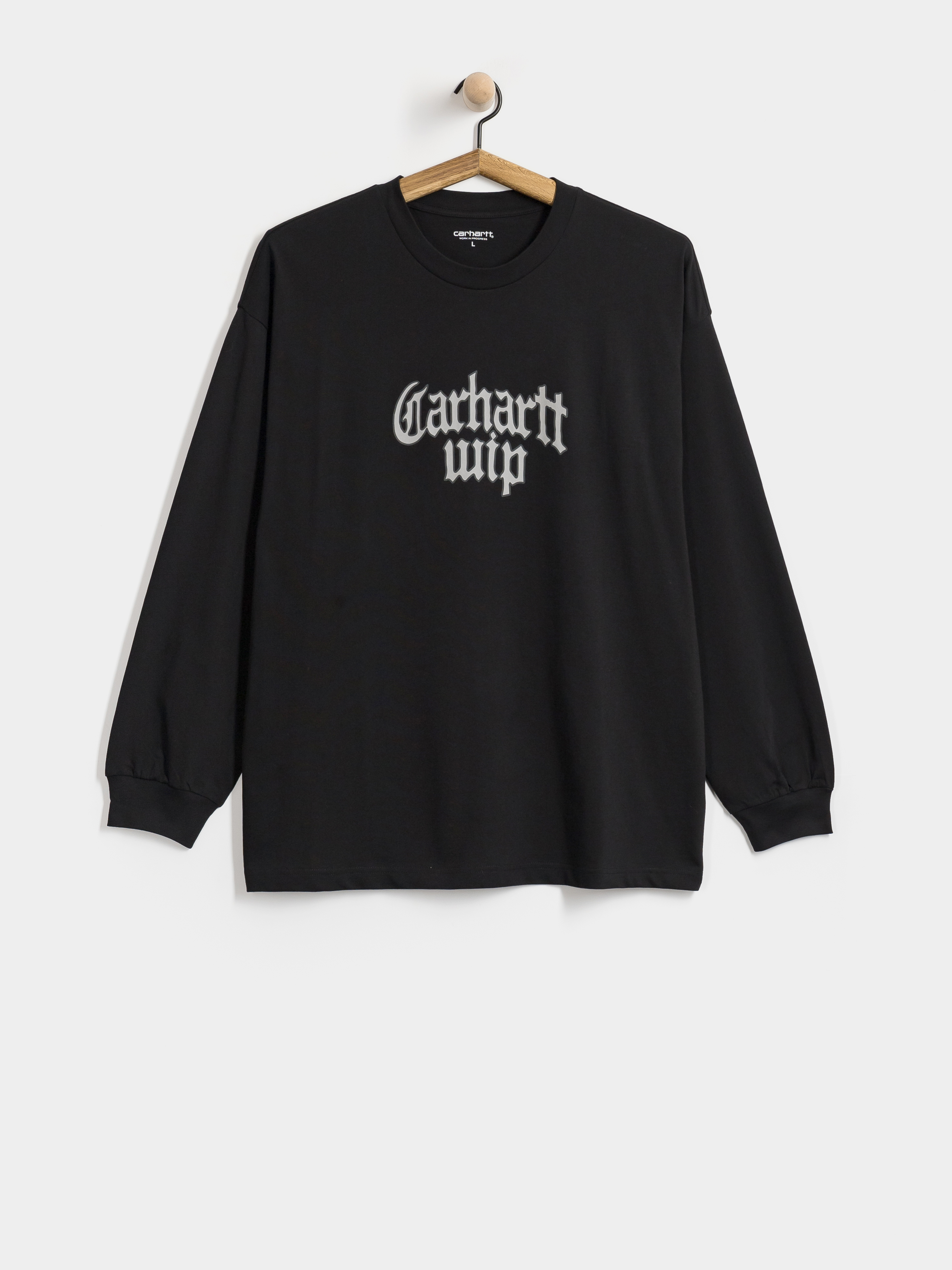 Лонгслів Carhartt WIP Blackletter (black)
