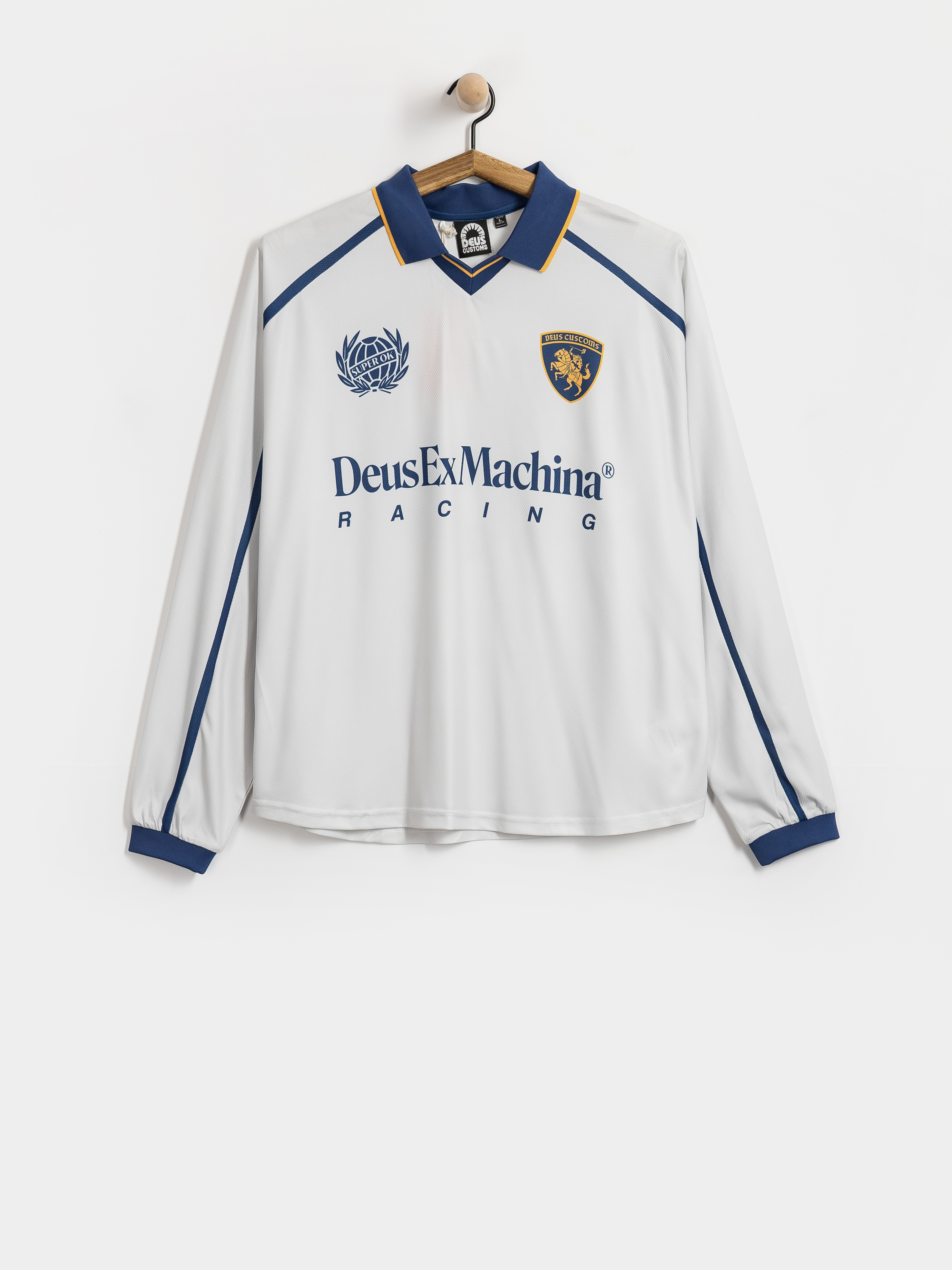 Лонгслів Deus Ex Machina Galactico Moto Jersey (white)