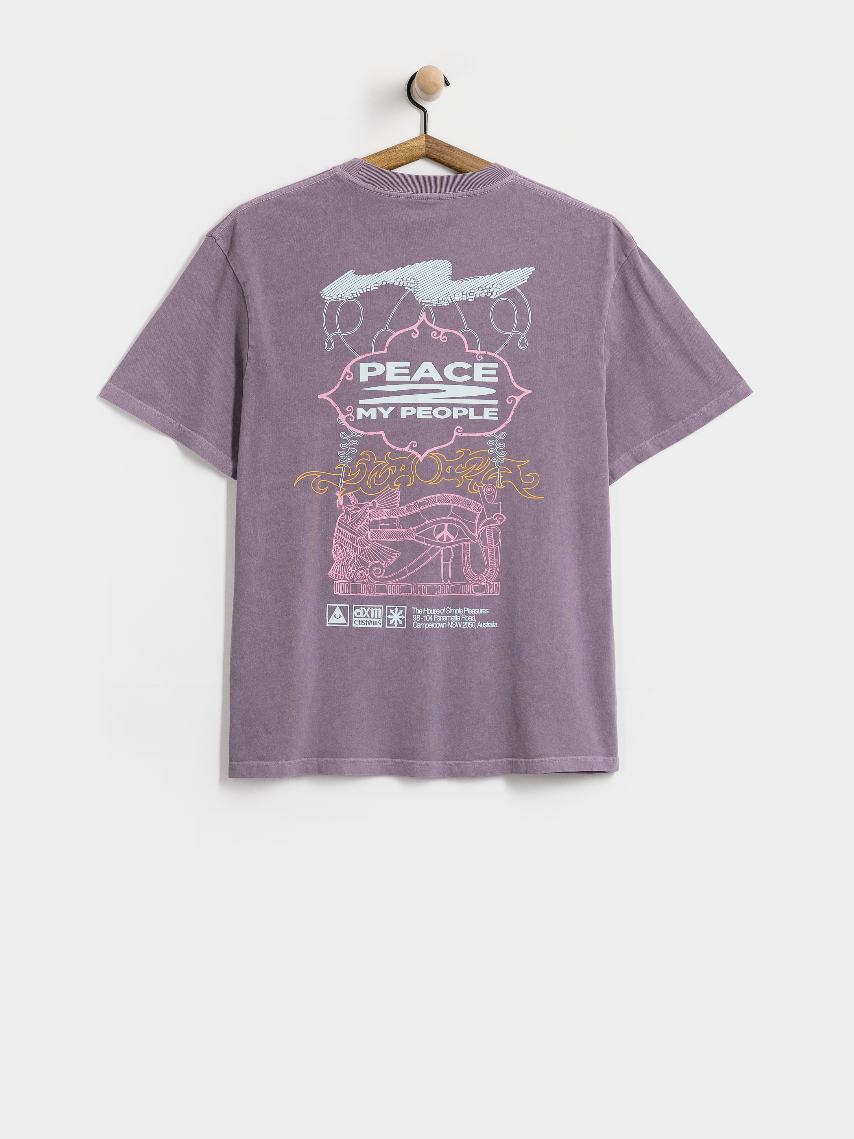 Футболка Deus Ex Machina Easy Peacey (grape purple)