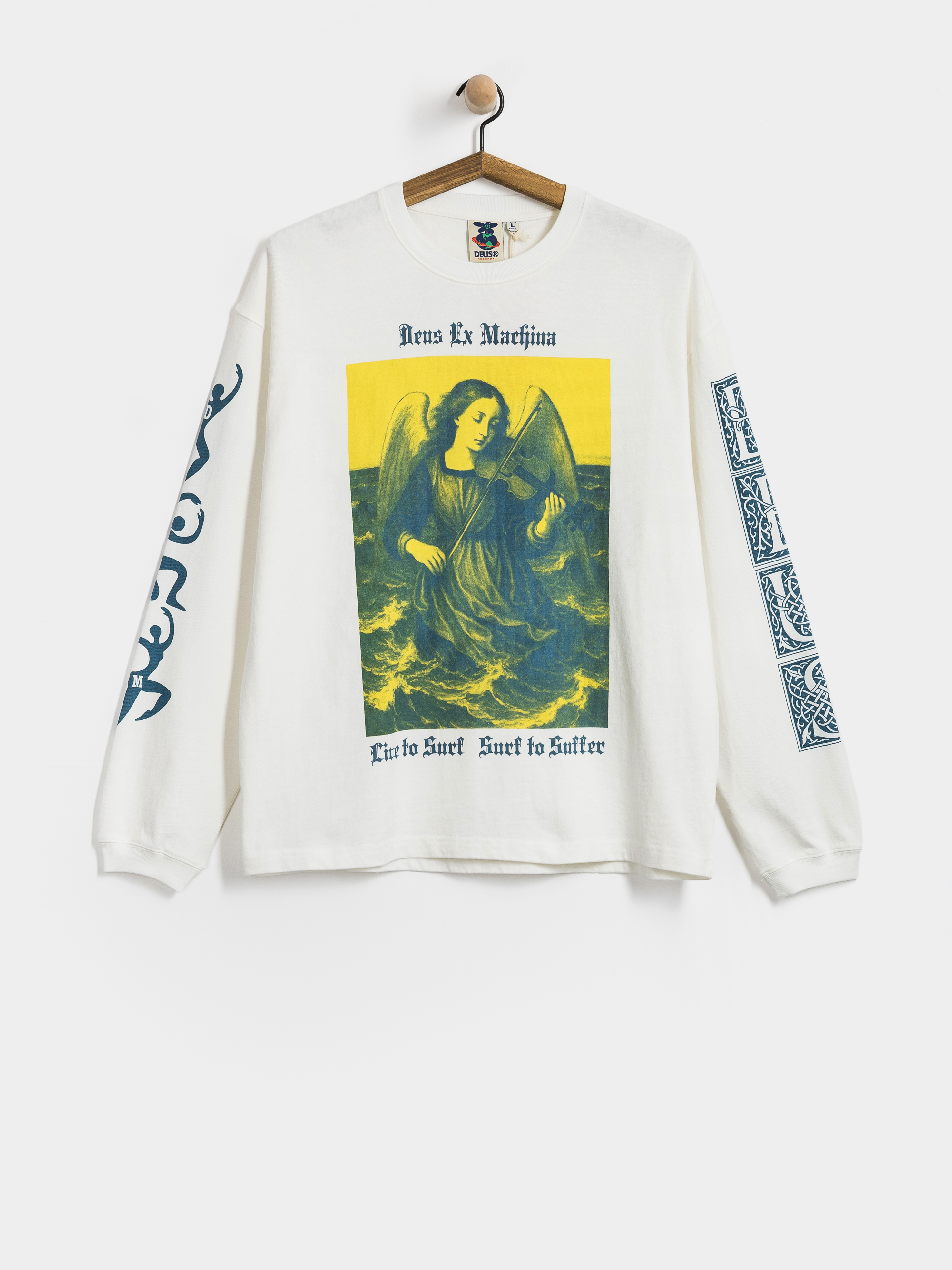 Лонгслів Deus Ex Machina Swell Maps Os (vintage white)