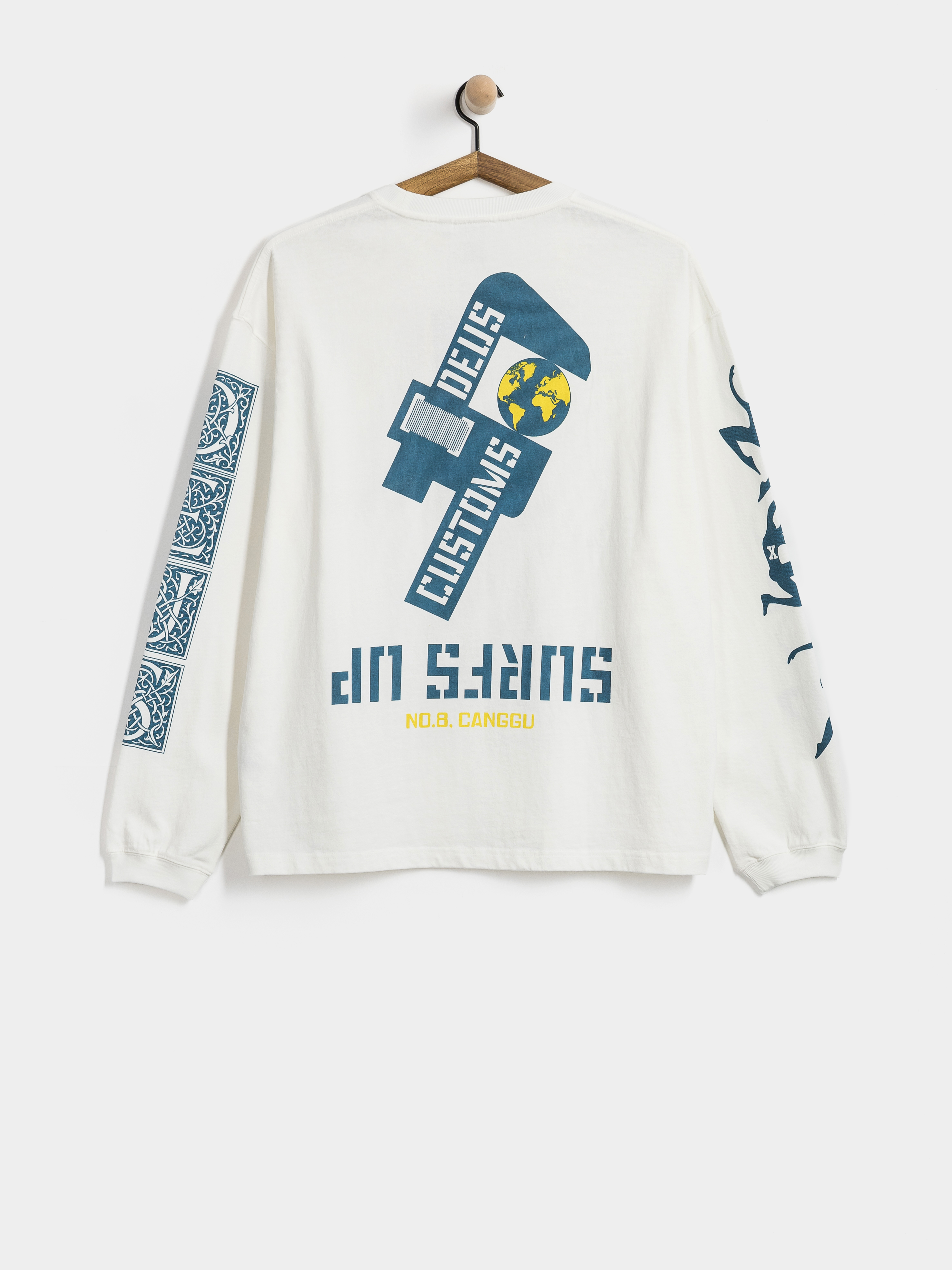 Лонгслів Deus Ex Machina Swell Maps Os (vintage white)