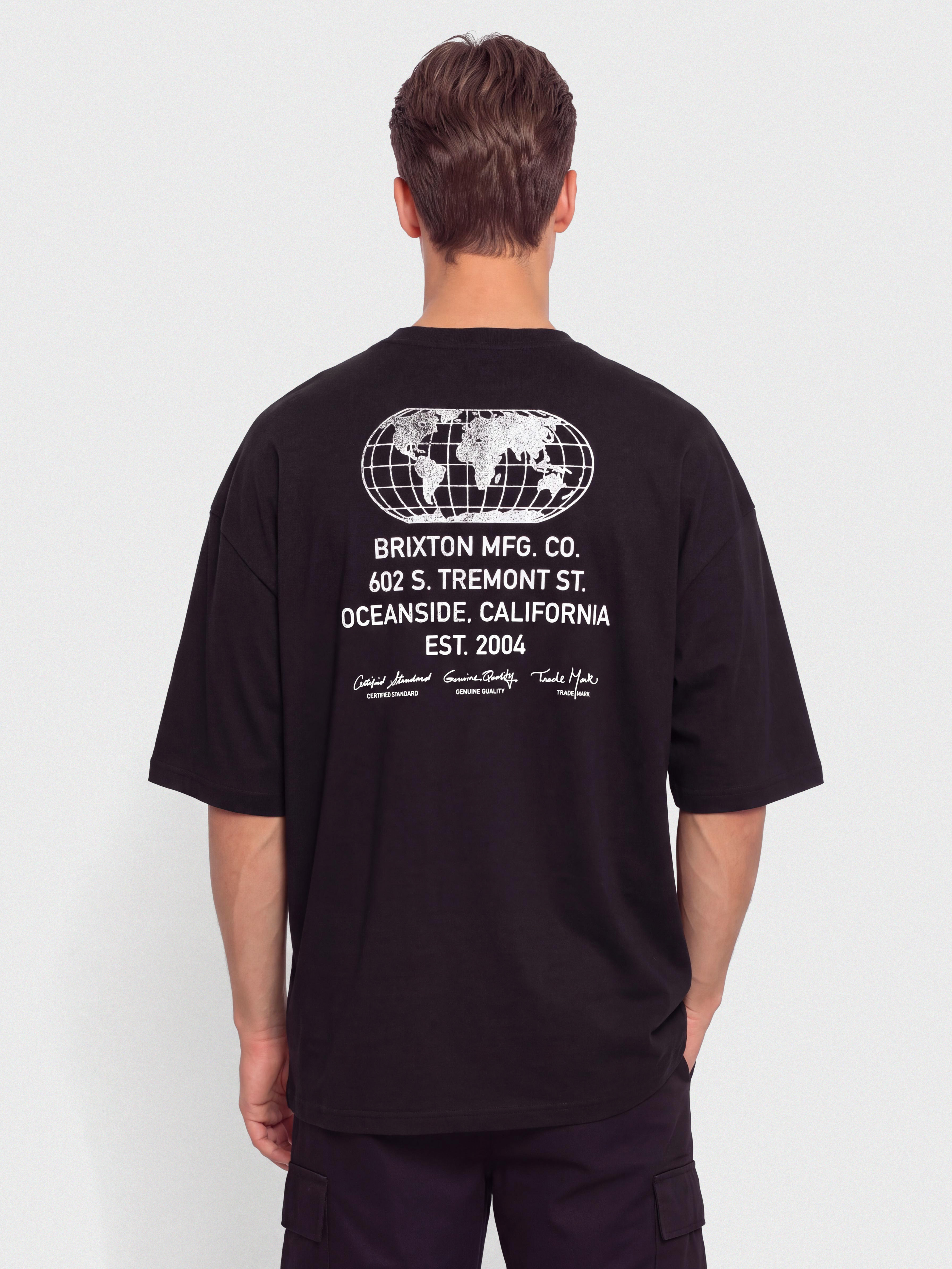 Футболка Brixton Union Hw Relaxed (black classic wash)