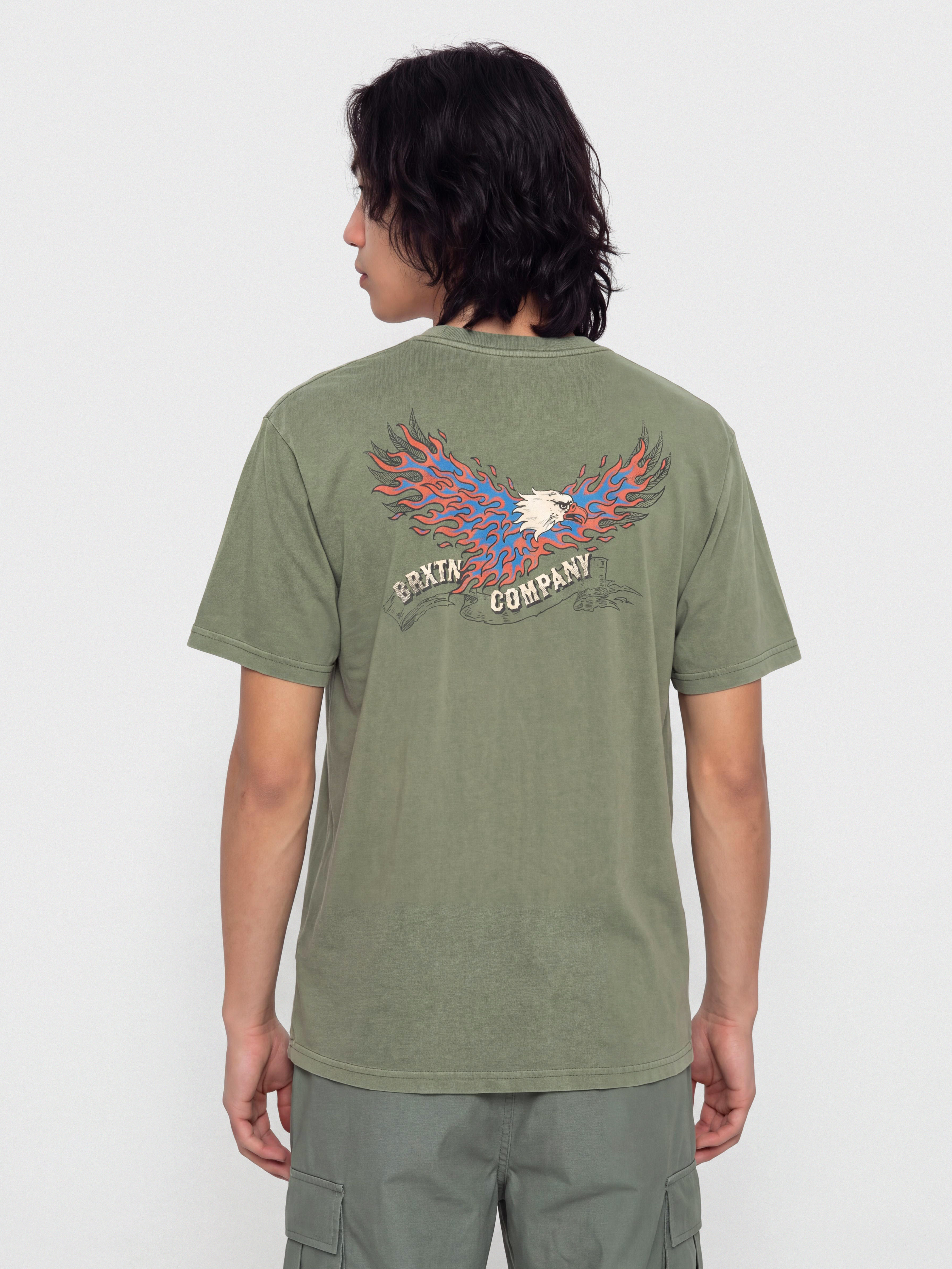u0424u0443u0442u0431u043eu043bu043au0430 Brixton Blazing Stnd (olive surplus worn wash)
