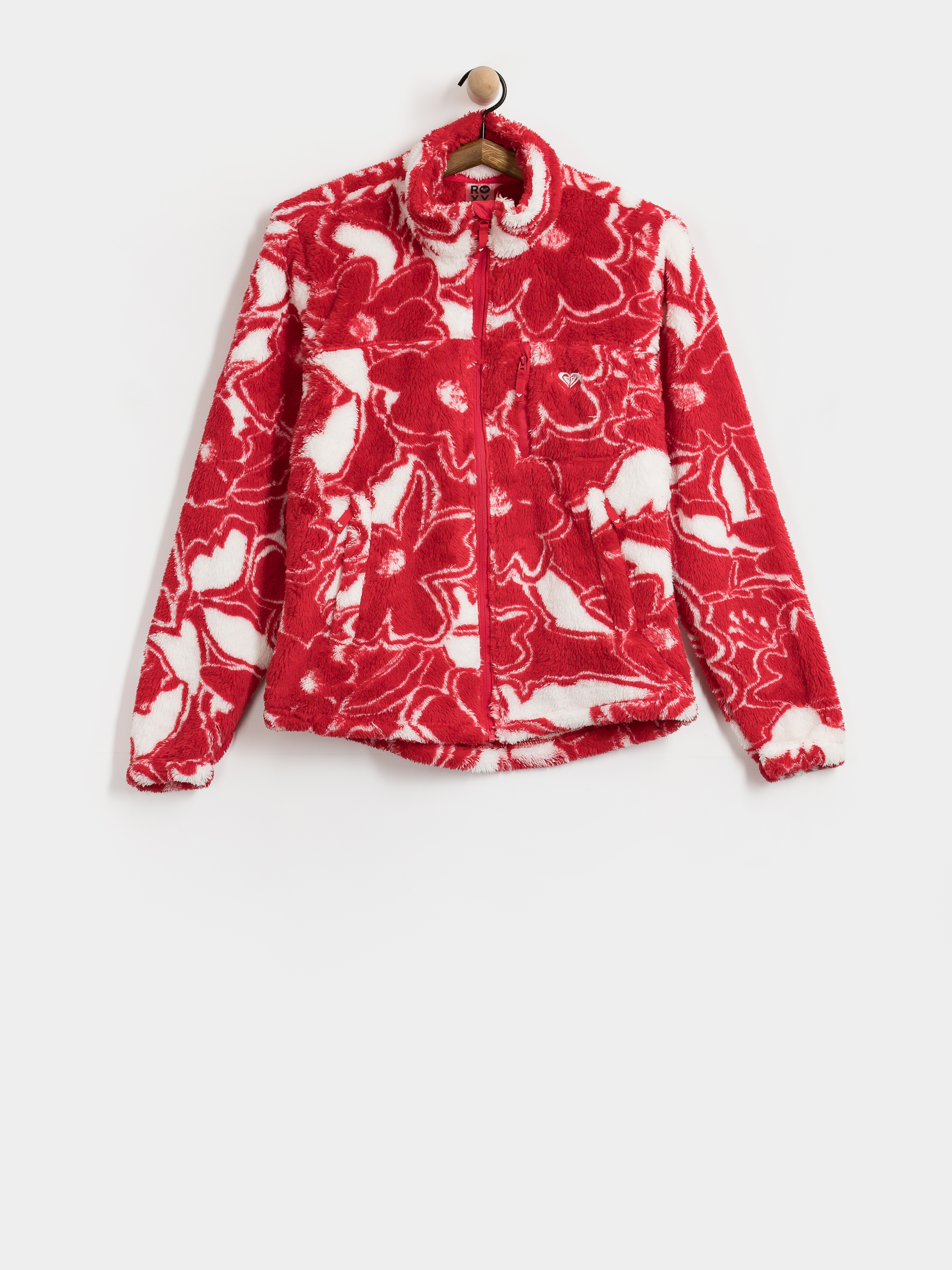 Жіночий Флісовий светр Roxy Alabama Full Zip Printed (barberry floral flurries)