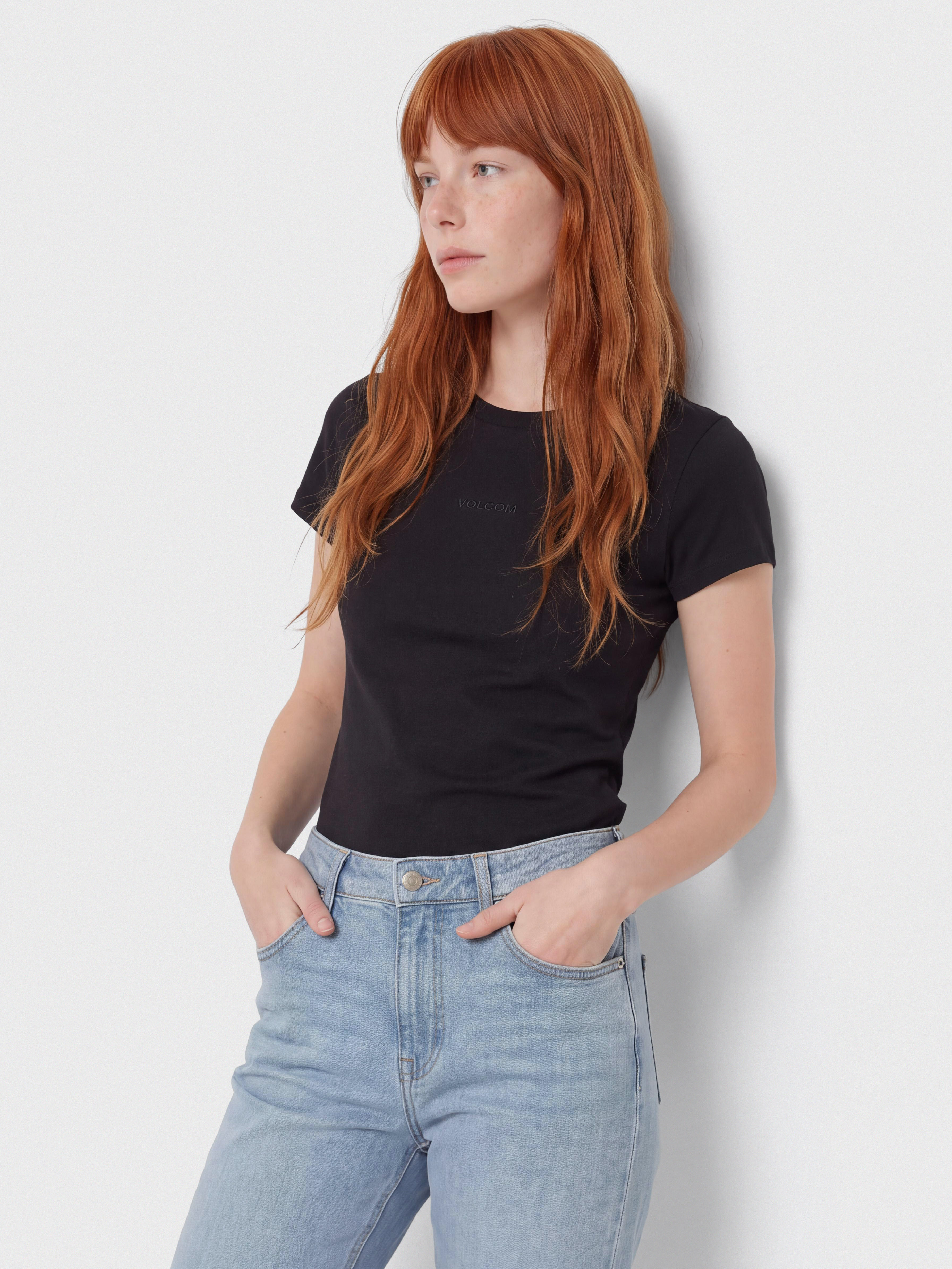 Футболка Volcom Stone Tight Wmn (black)