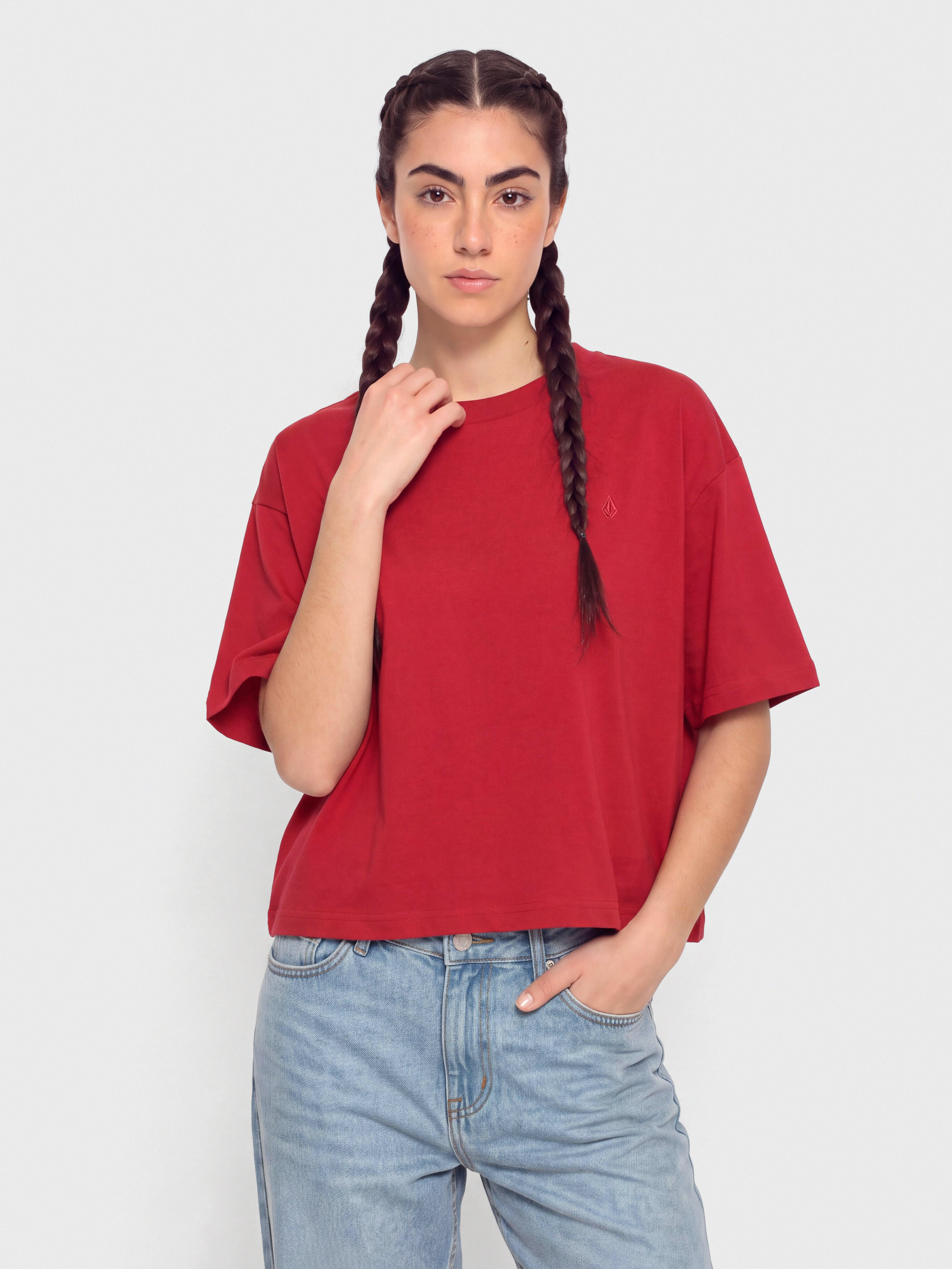 Футболка Volcom Stone Blanks Up Wmn (deep red)