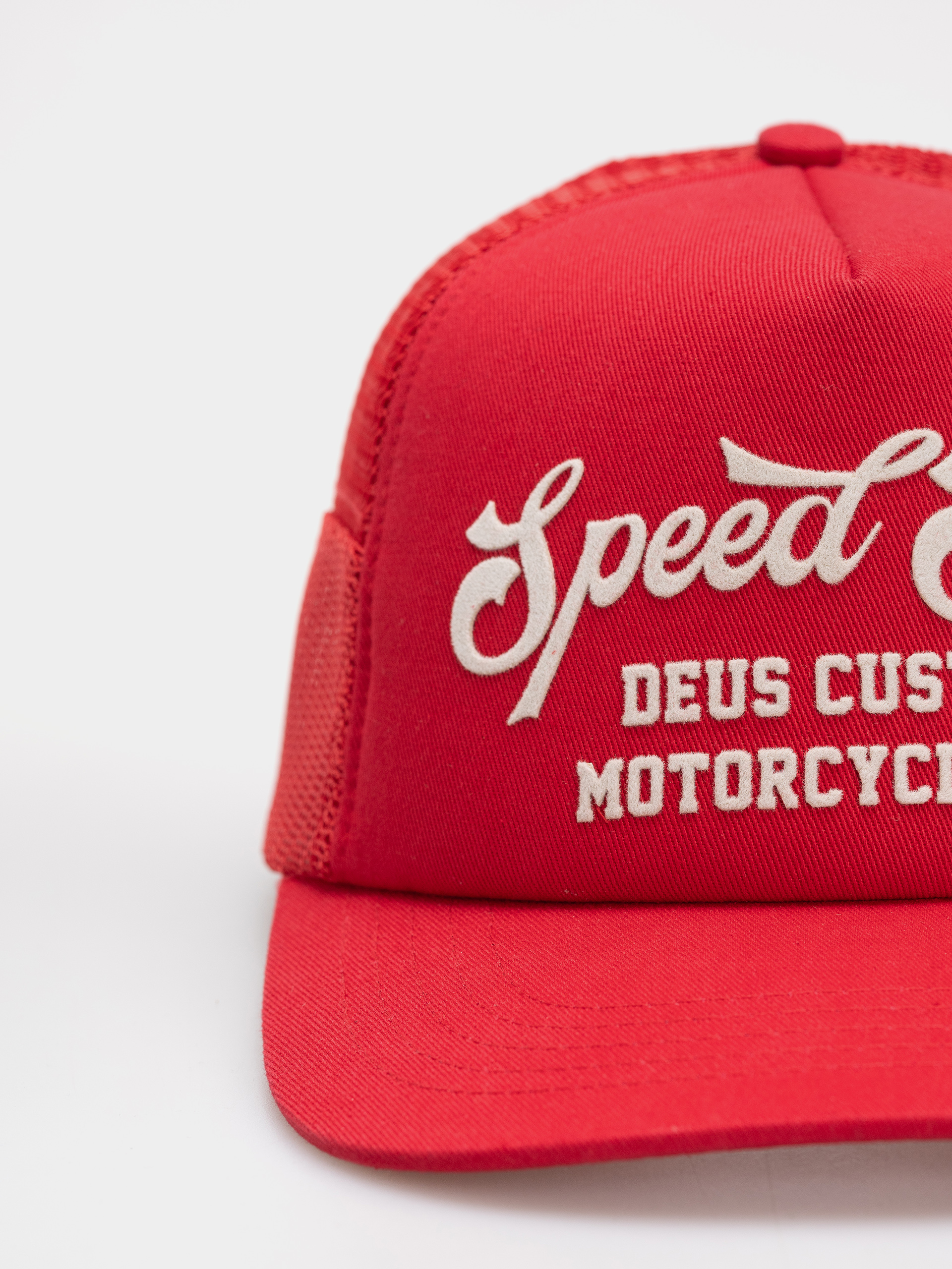 Кепка Deus Ex Machina Welcome Trucker (cherry red)
