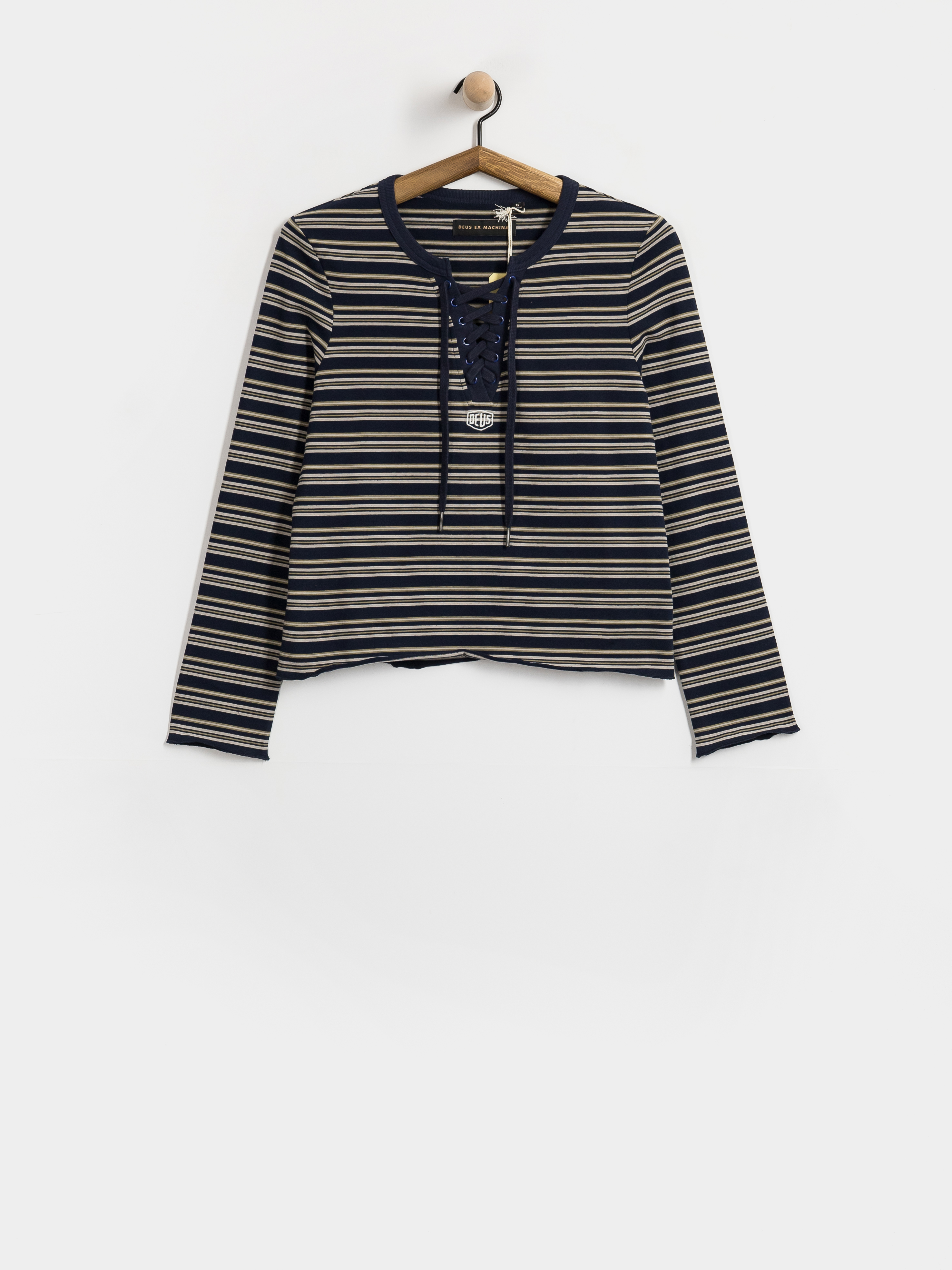 Лонгслів Deus Ex Machina Stoppa Lace Up Top Wmn (navy stripe)