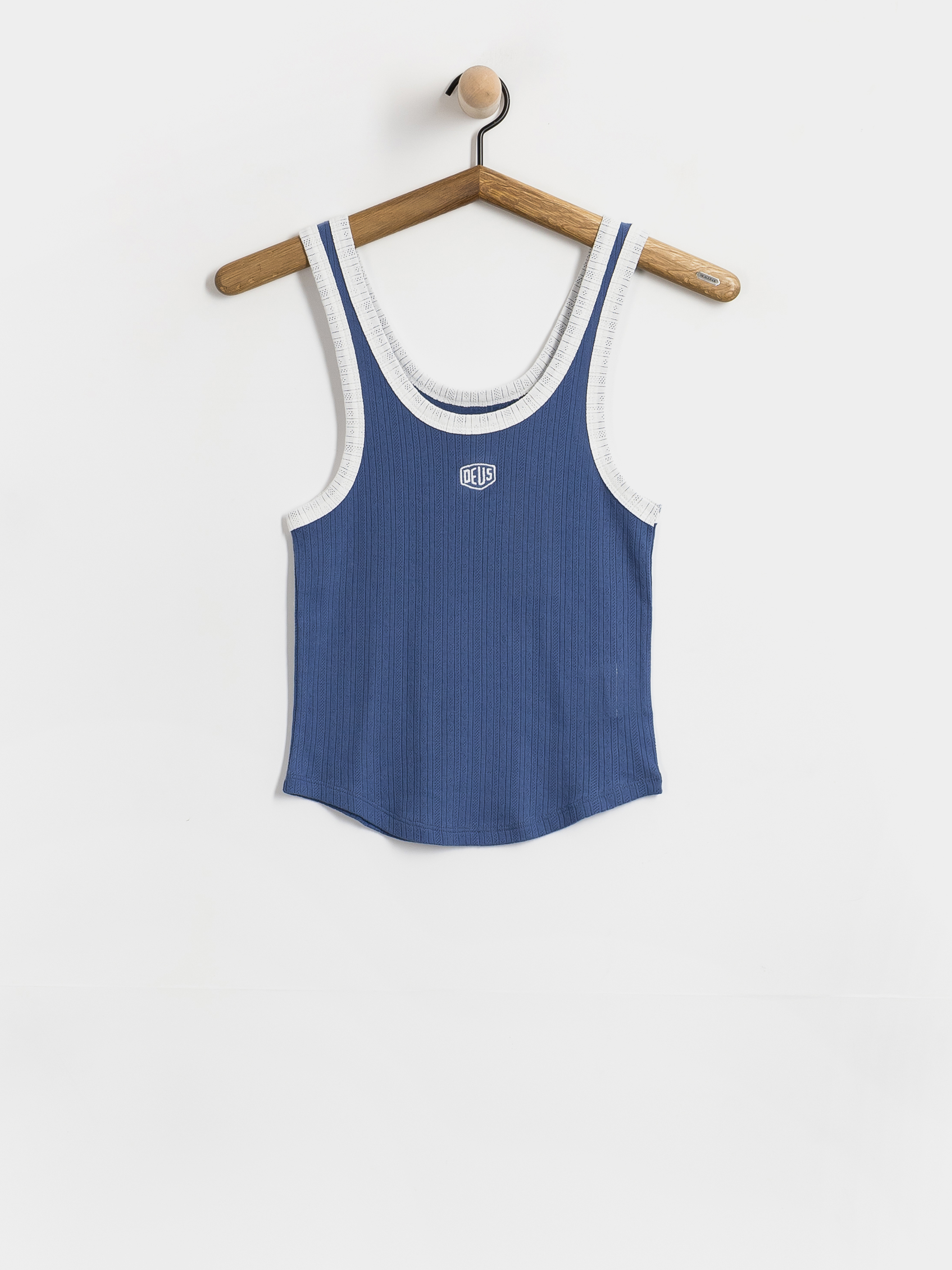  Футболка Deus Ex Machina June Pointelle Shield Wmn (pageant blue)